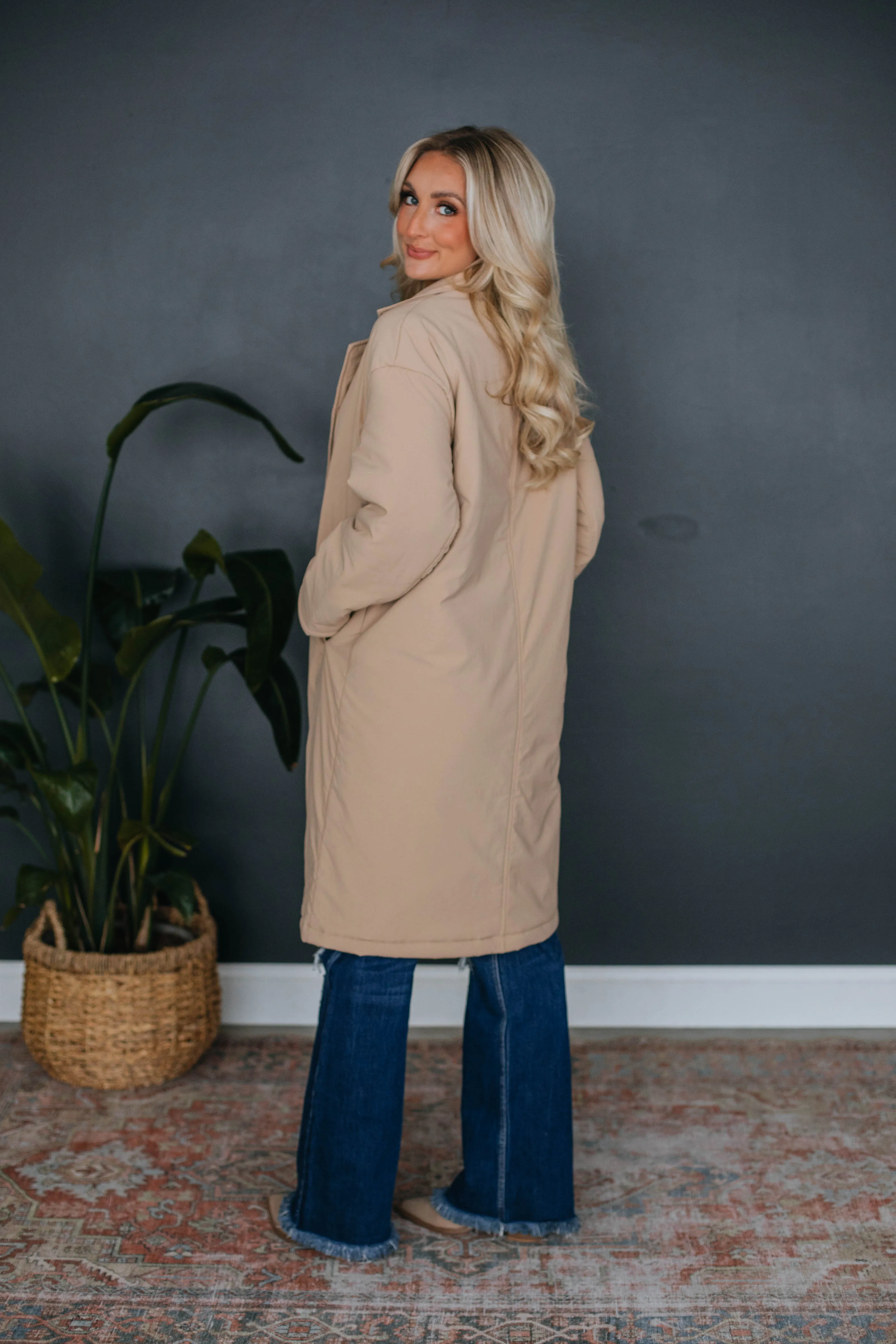 Madison Longline Coat sold by Wild Oak Boutique product image thumbnail 3