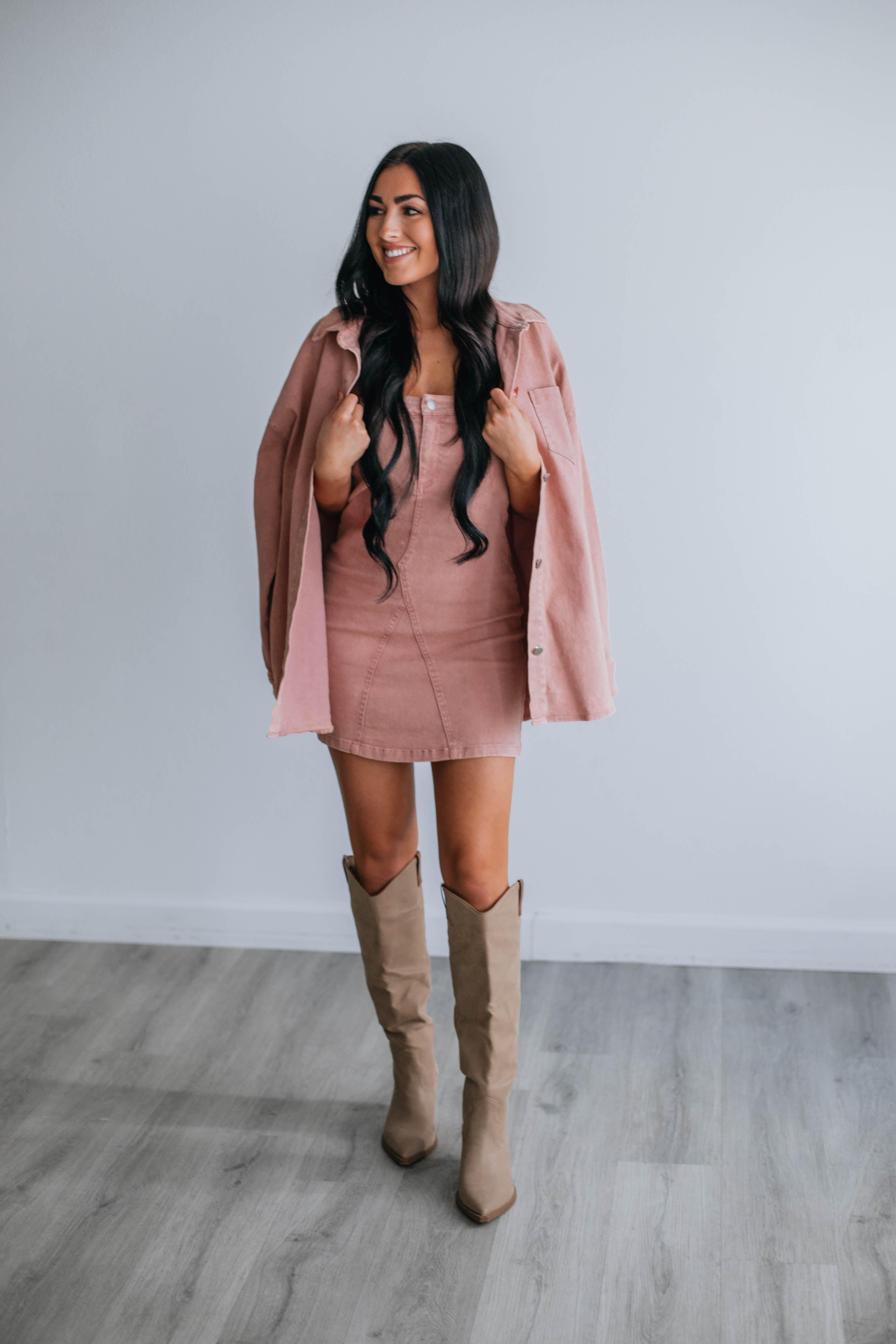 Nyra Mini Dress - Dusty Pink sold by Wild Oak Boutique product image thumbnail 4