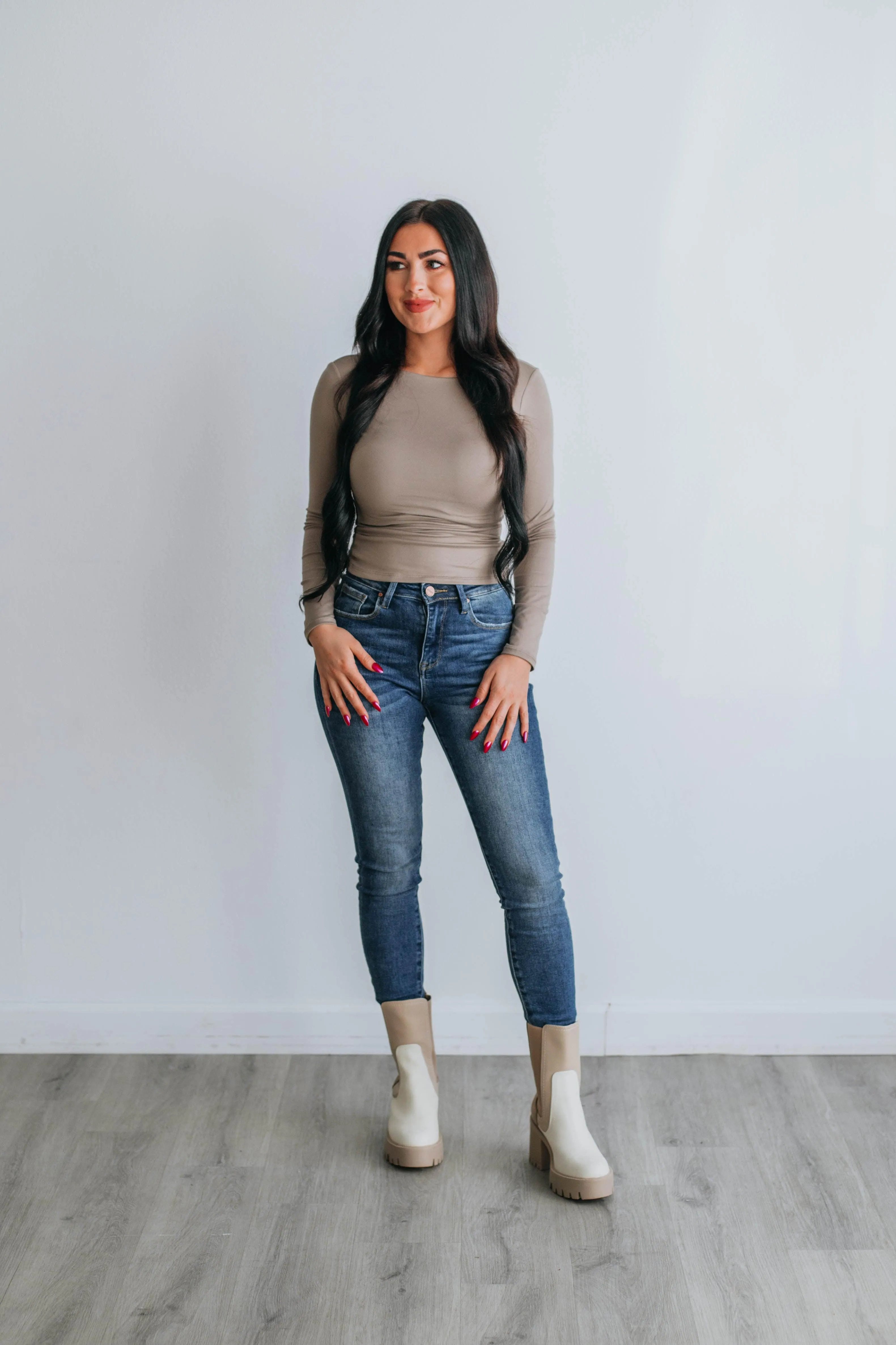 Ronin Long Sleeve Top - Mocha sold by Wild Oak Boutique product image thumbnail 3