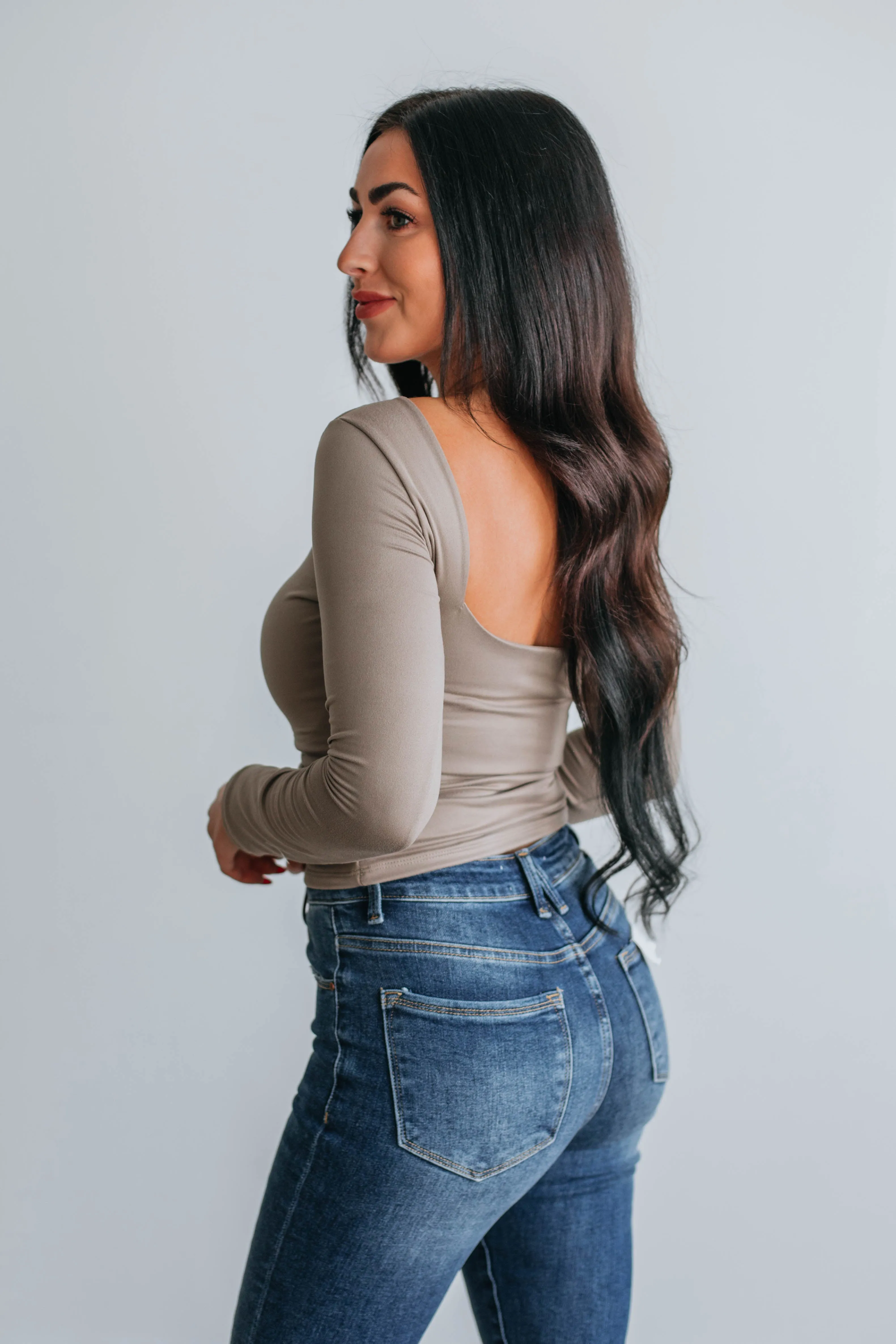 Ronin Long Sleeve Top - Mocha sold by Wild Oak Boutique product image thumbnail 4