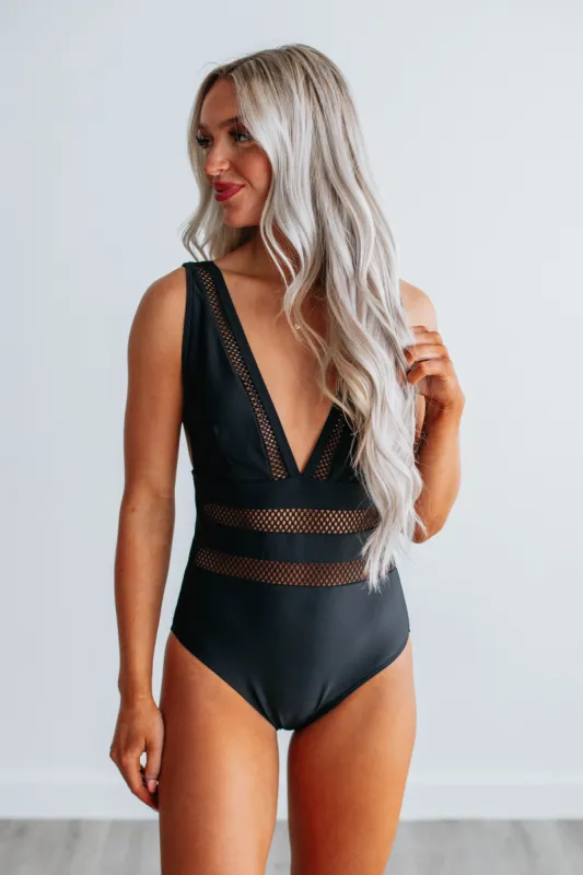 Last Splash One Piece Swimsuit - Black sold by Wild Oak Boutique