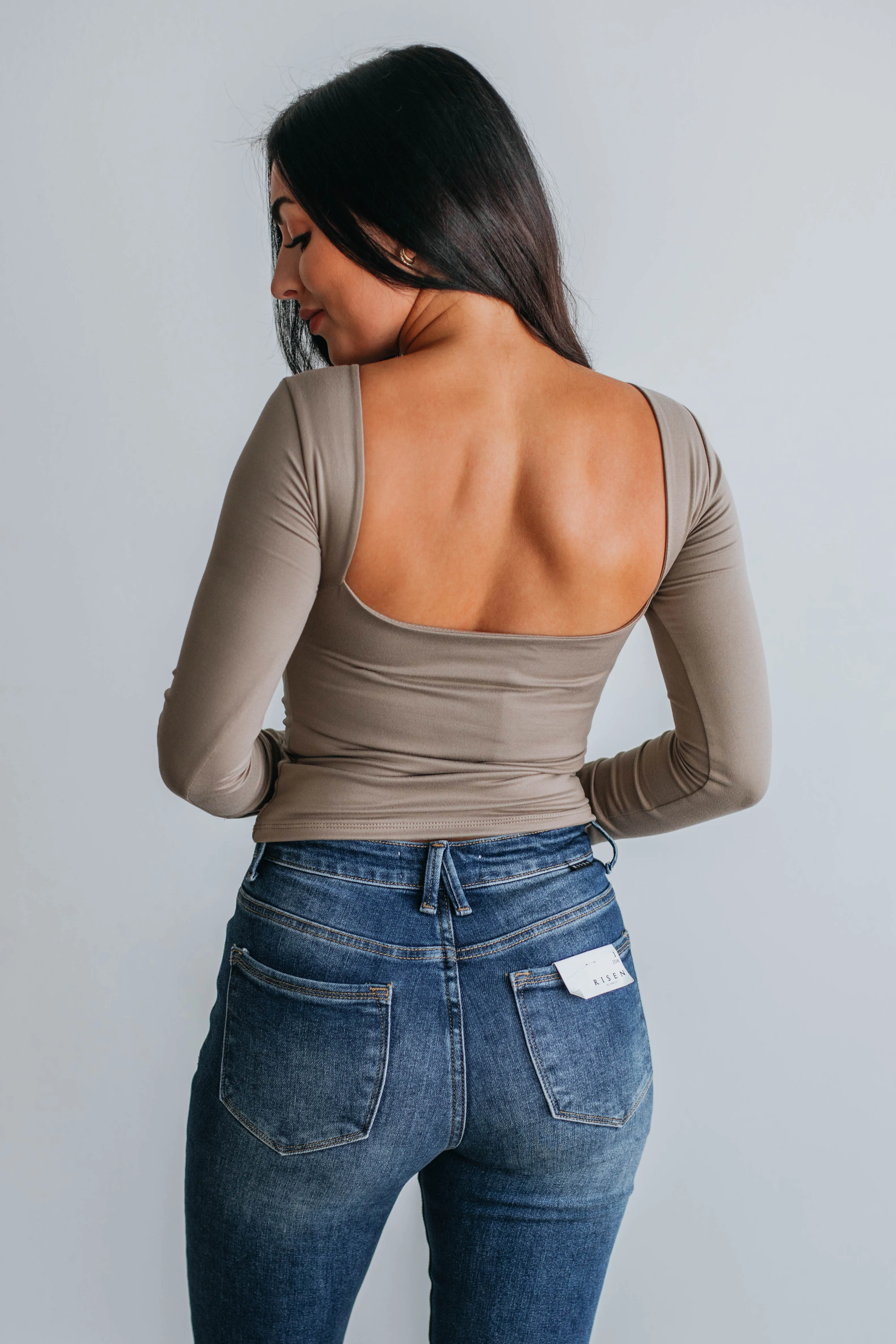 Ronin Long Sleeve Top - Mocha sold by Wild Oak Boutique product image thumbnail 2