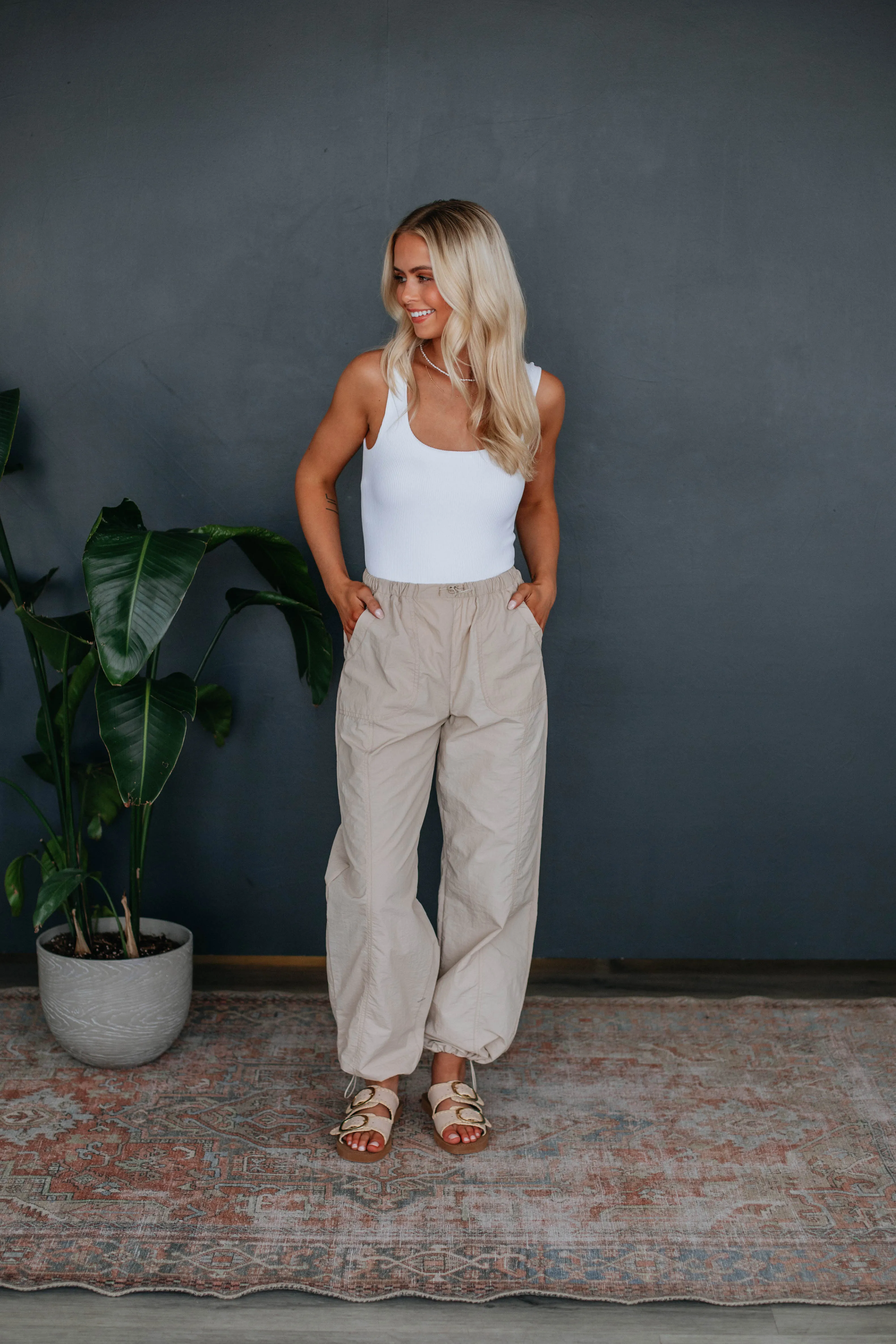 Getting It Together Pants - Taupe sold by Wild Oak Boutique