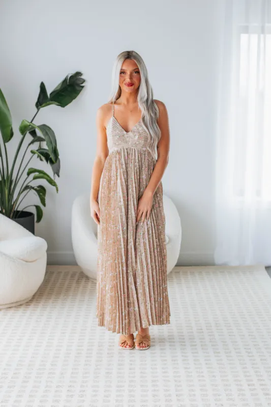 Hyacinth Maxi Dress - Hazelnut sold by Wild Oak Boutique