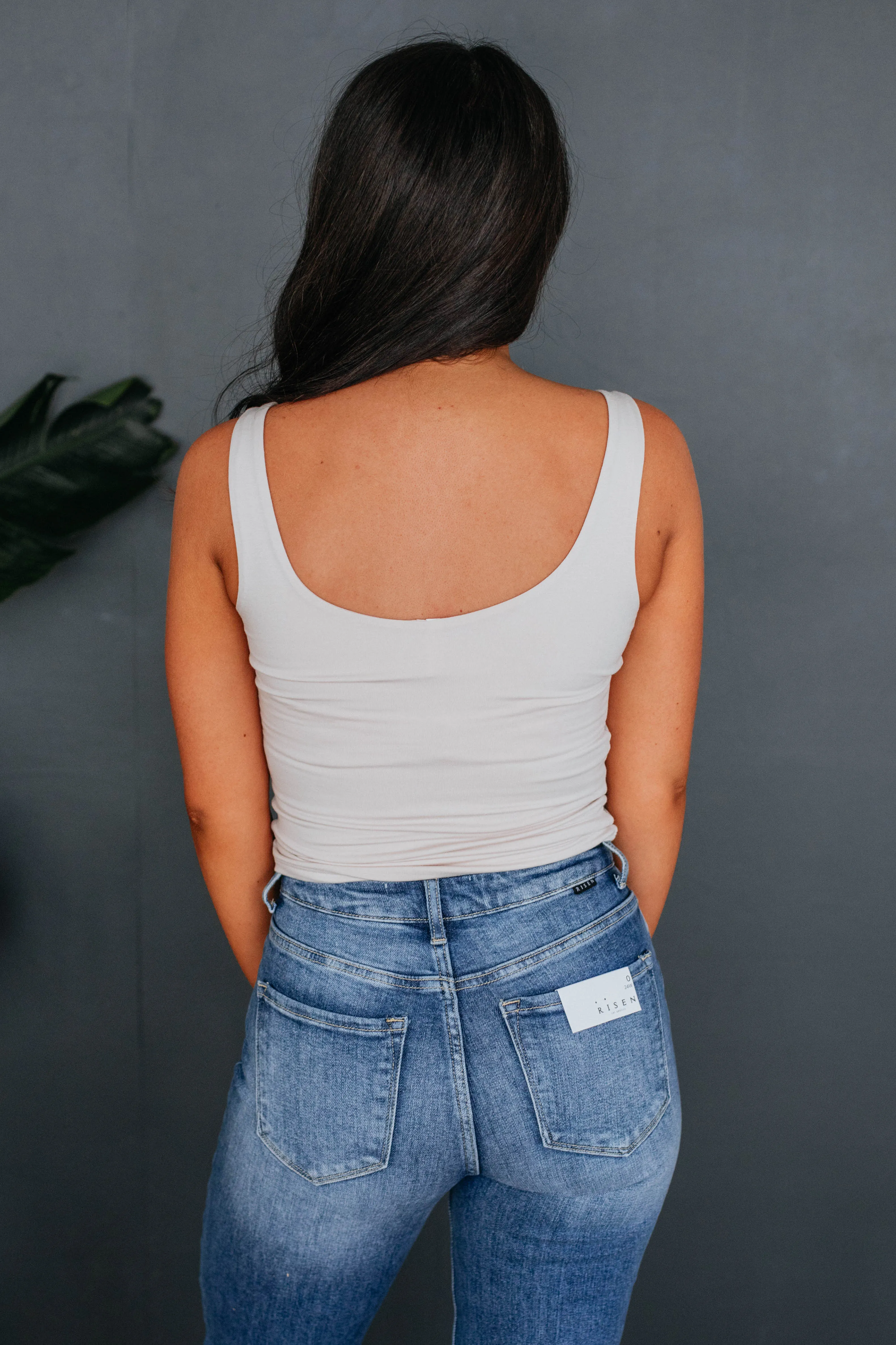 Delta Basic Tank - Ecru sold by Wild Oak Boutique product image thumbnail 4