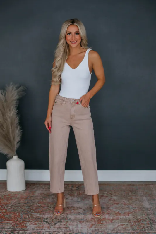 Rosita KanCan Jeans - Dusty Pink sold by Wild Oak Boutique