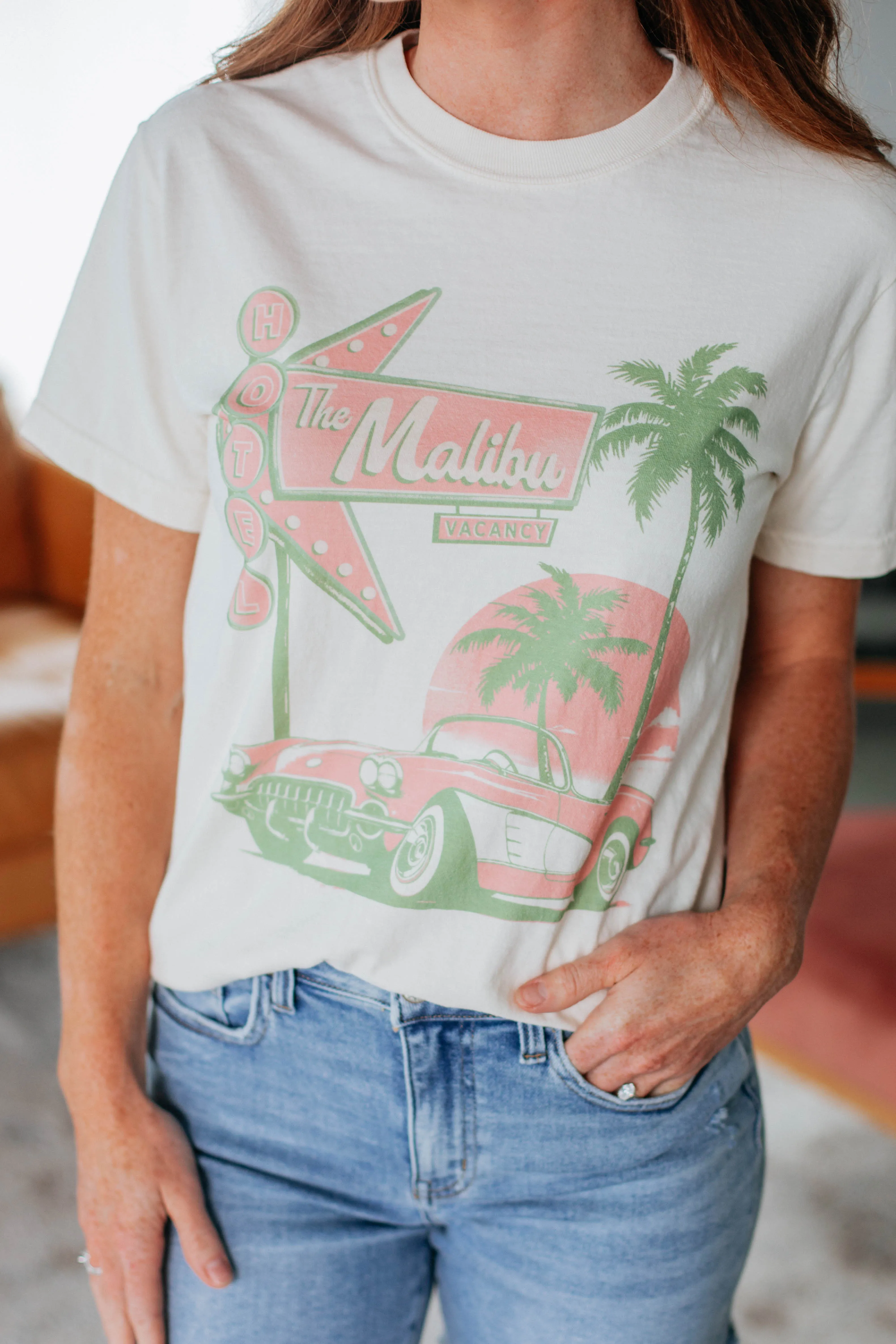Hotel Malibu Graphic Tee sold by Wild Oak Boutique product image thumbnail 2