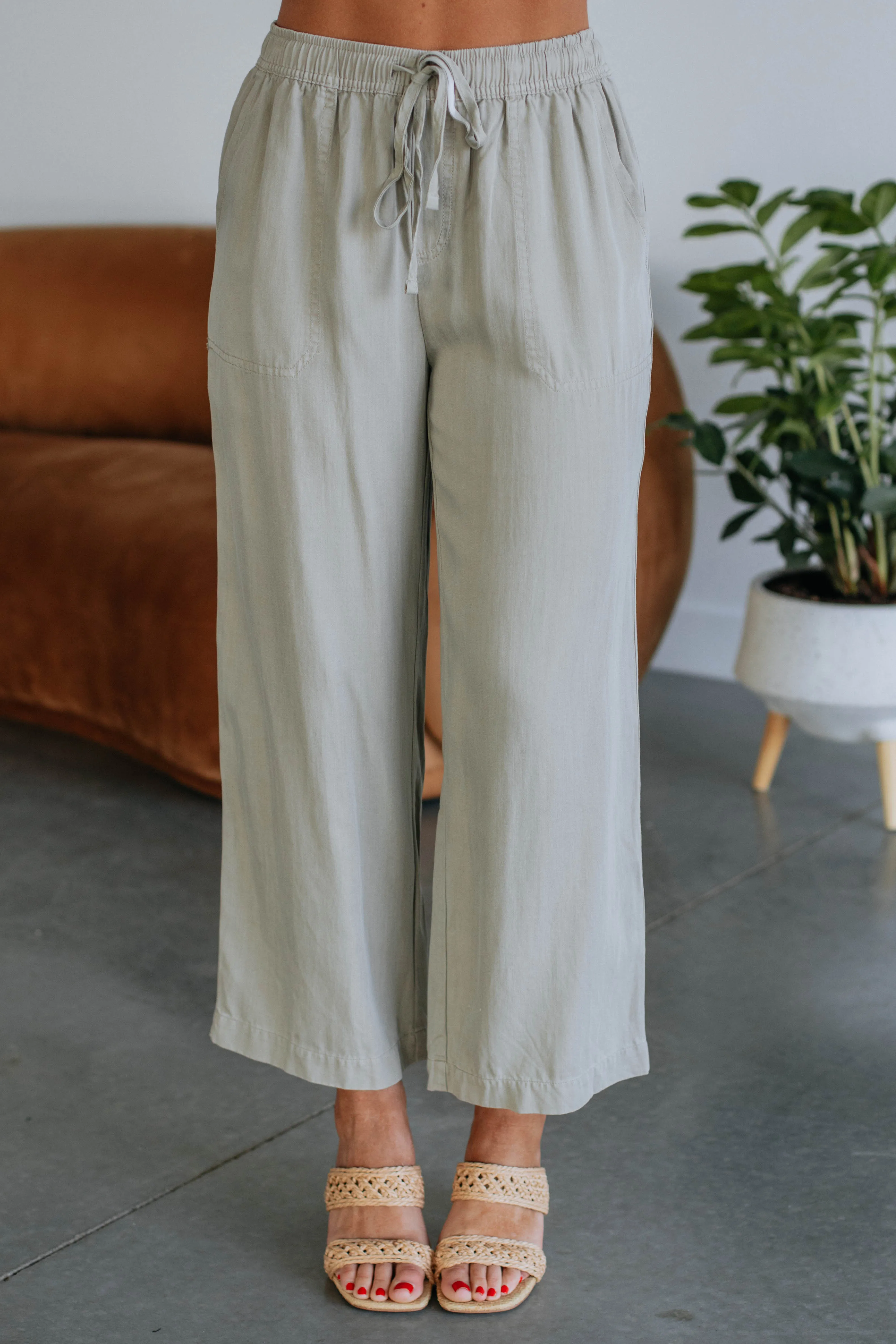 Duncan Casual Pants - Light Olive sold by Wild Oak Boutique product image thumbnail 3