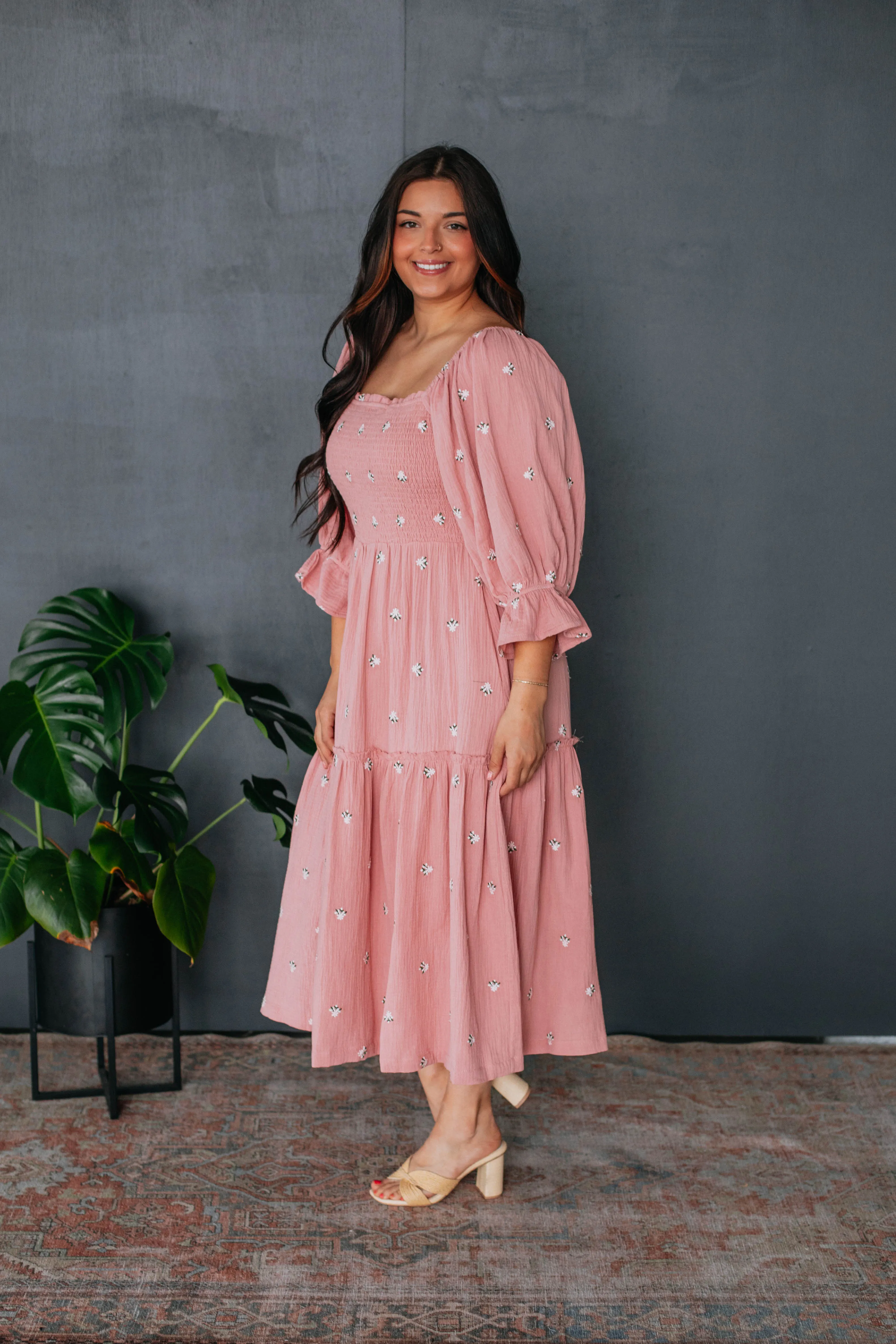 Darcy Midi Dress - Mauve sold by Wild Oak Boutique product image thumbnail 5