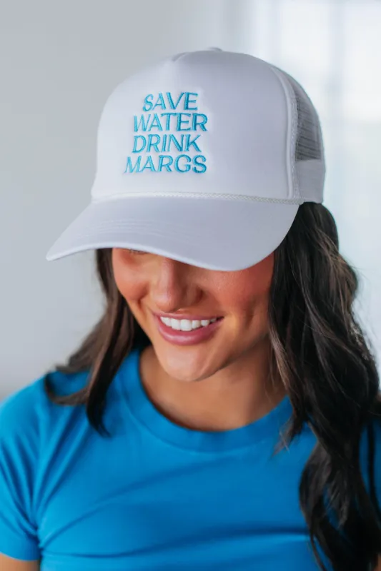 Save Water Drink Margs Trucker Hat - Ivory sold by Wild Oak Boutique