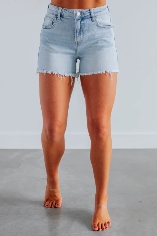 Gabby Risen Shorts - Light Wash sold by Wild Oak Boutique