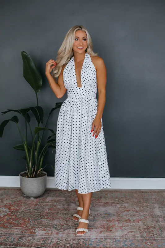 Kimberly Polka Dot Dress sold by Wild Oak Boutique