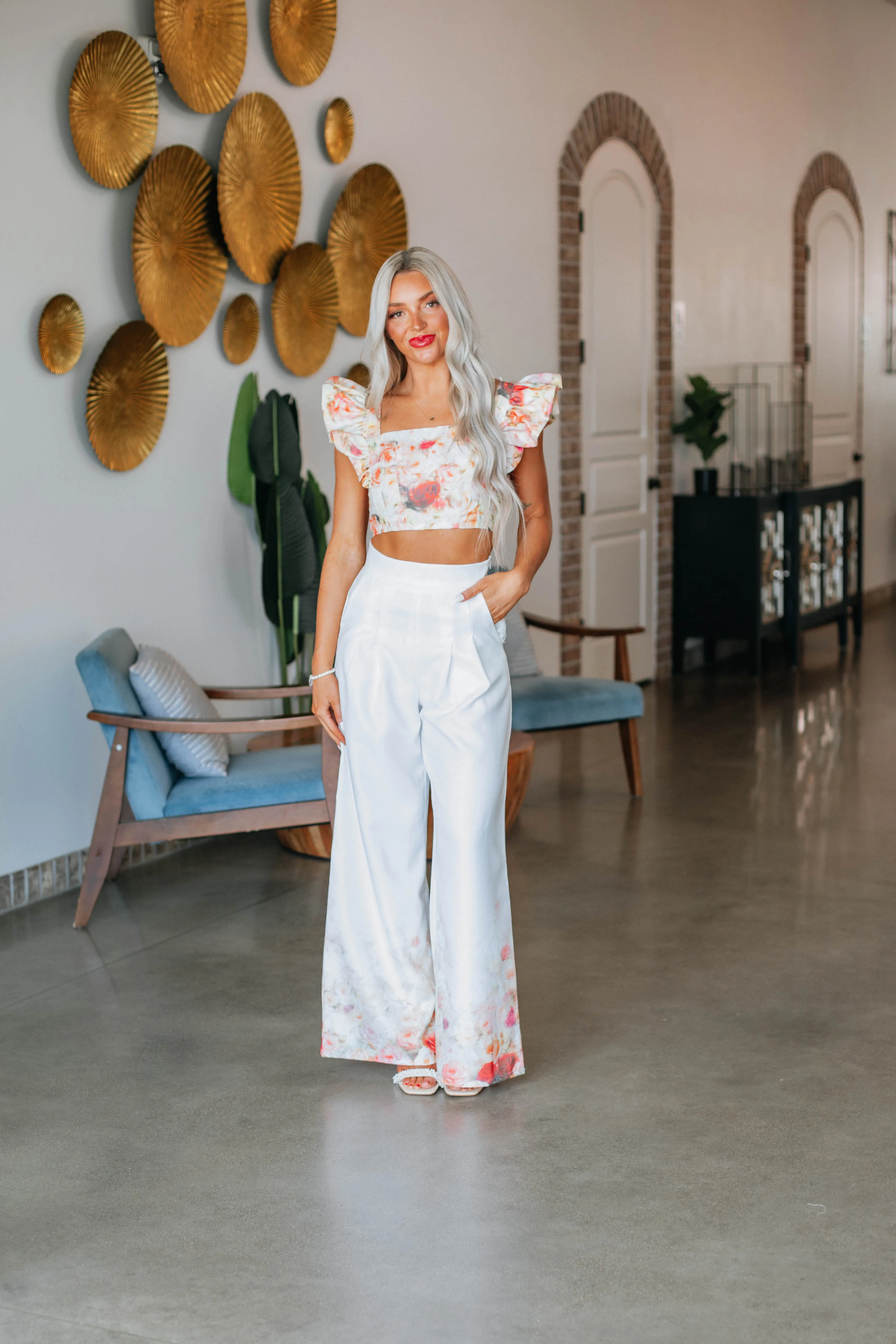 Amessa Wide Leg Pants sold by Wild Oak Boutique