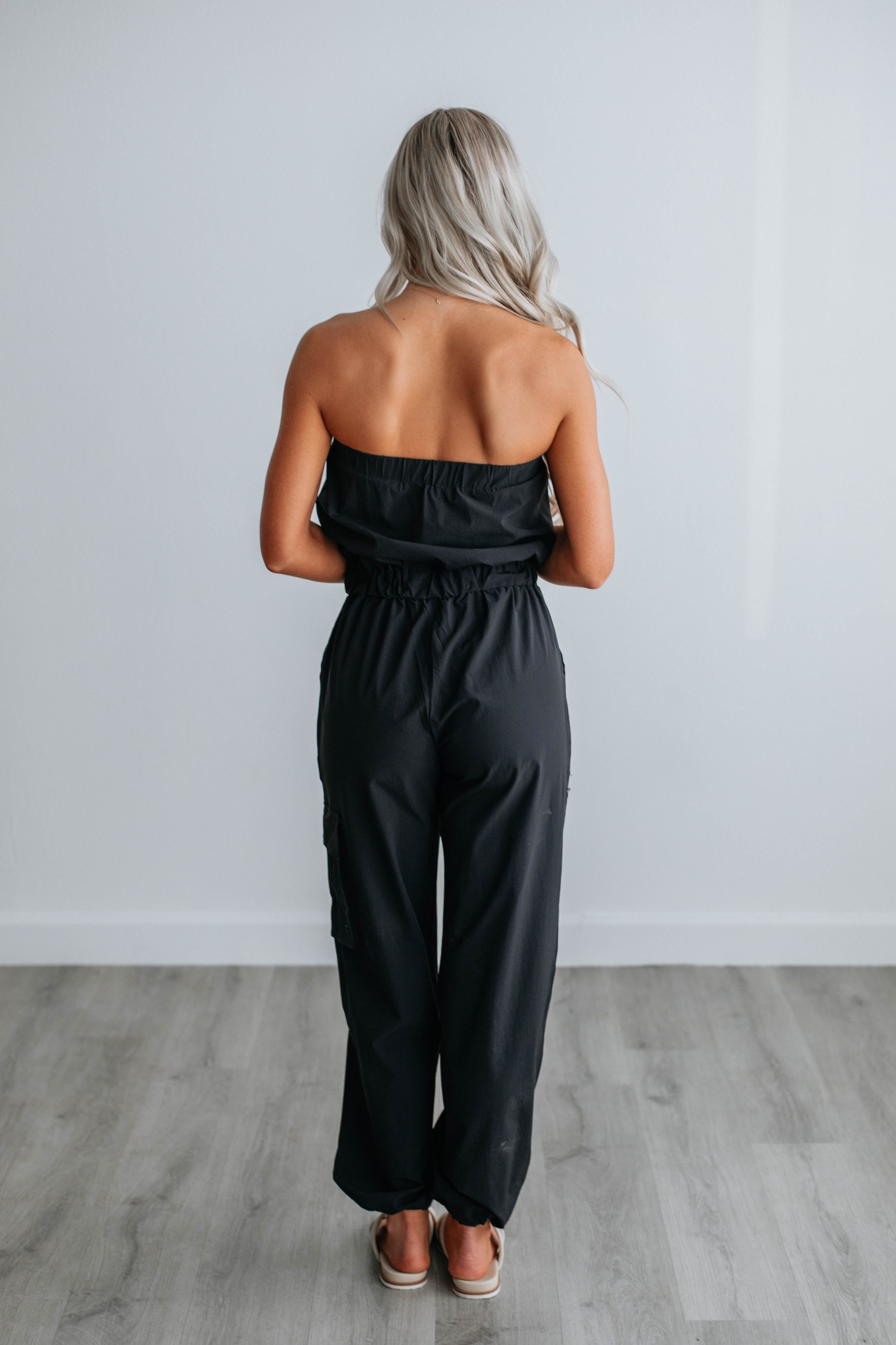 Kamari Active Jumpsuit - Black sold by Wild Oak Boutique product image thumbnail 3