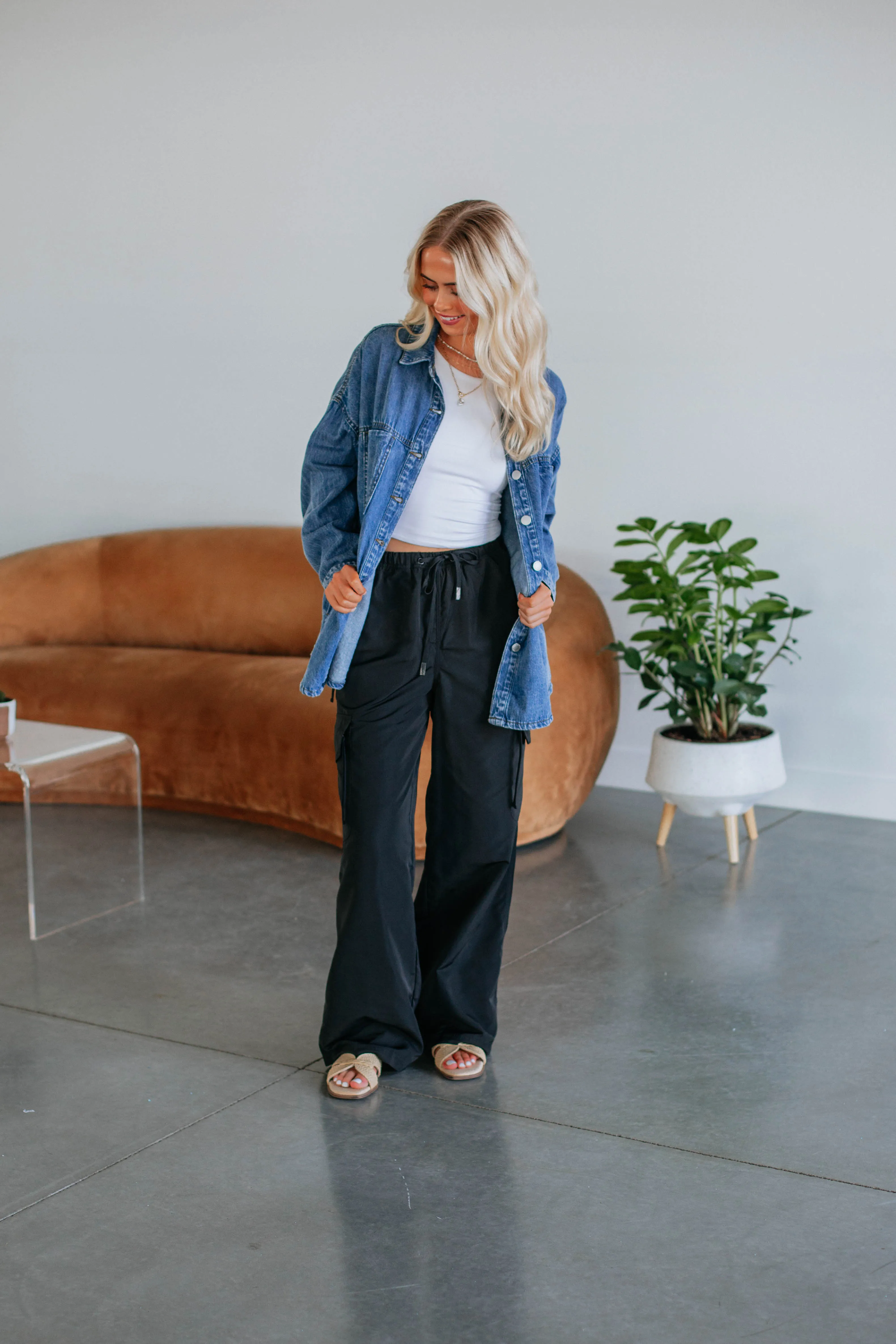 Grayson Risen Denim Shacket - Medium Wash sold by Wild Oak Boutique product image thumbnail 3