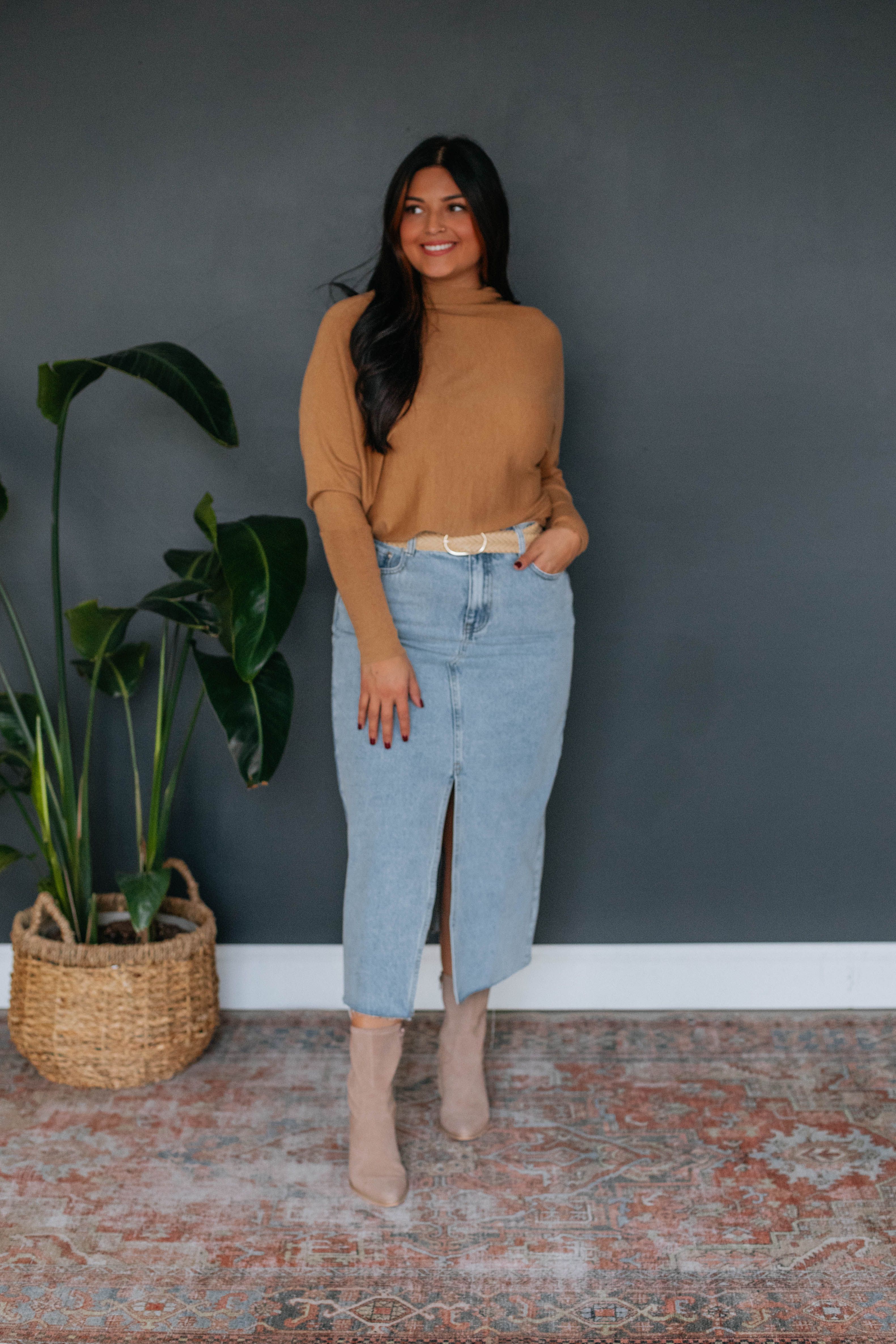 Colman Lightweight Sweater - Light Camel sold by Wild Oak Boutique product image thumbnail 6