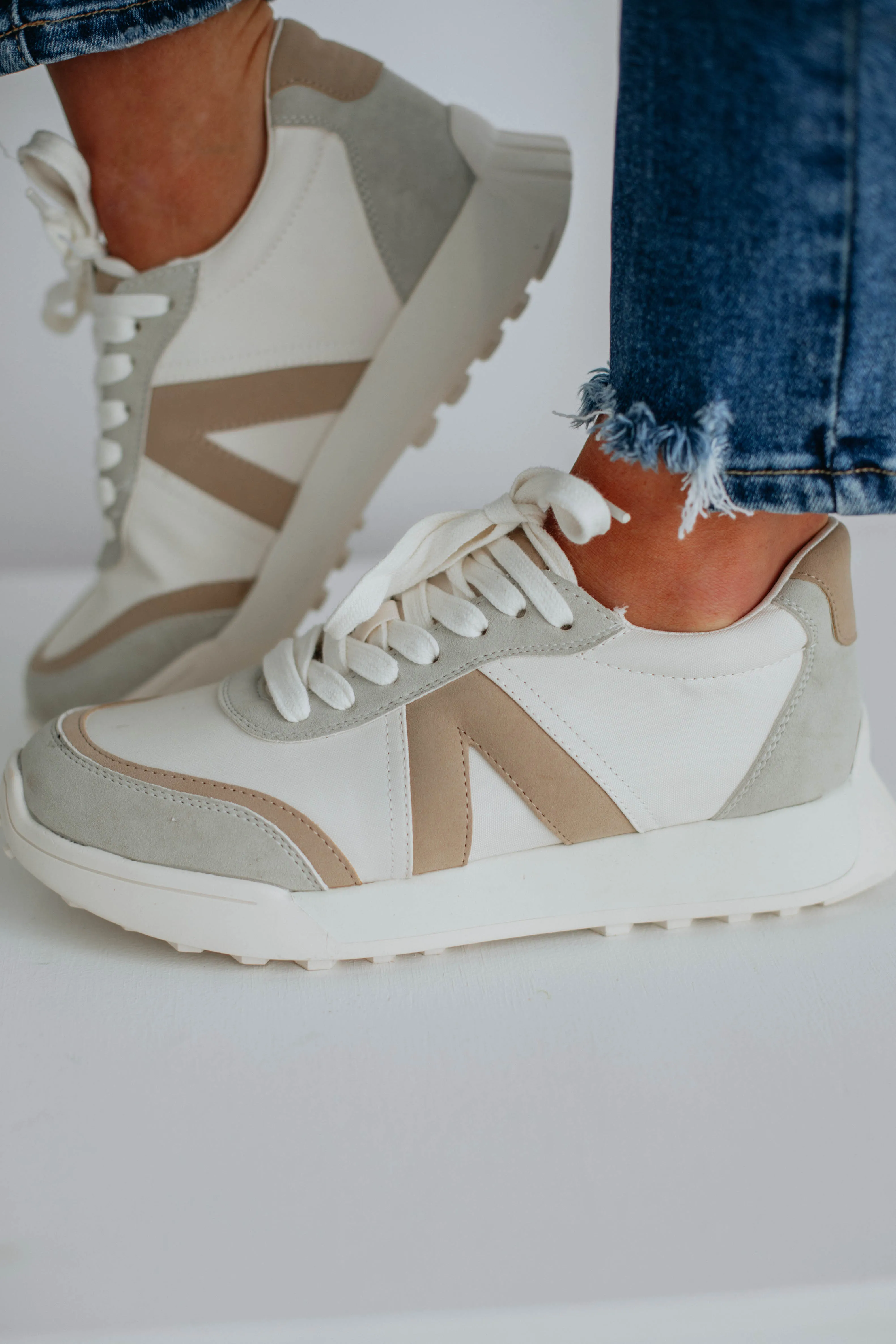 Best Foot Forward Sneakers - Mocha Mix sold by Wild Oak Boutique product image thumbnail 2