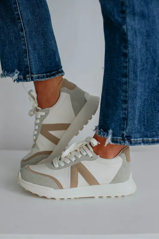 Best Foot Forward Sneakers - Mocha Mix sold by Wild Oak Boutique