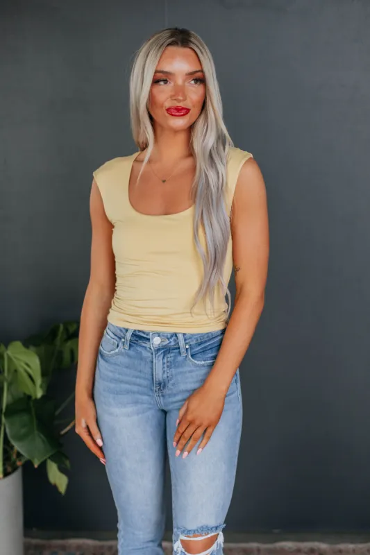 Tessa Basic Top - Daffodil sold by Wild Oak Boutique