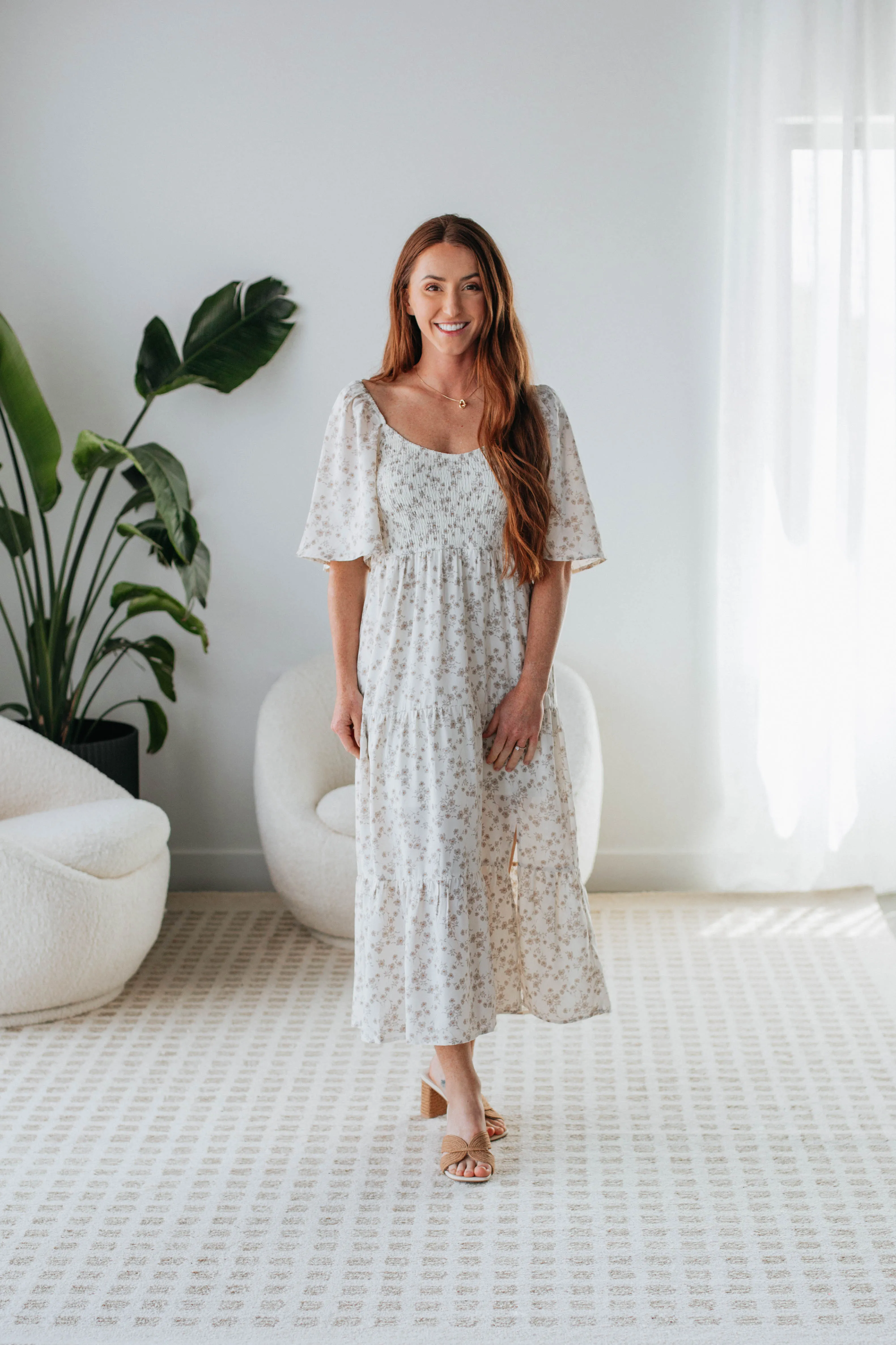 Josie Floral Midi Dress sold by Wild Oak Boutique product image thumbnail 4