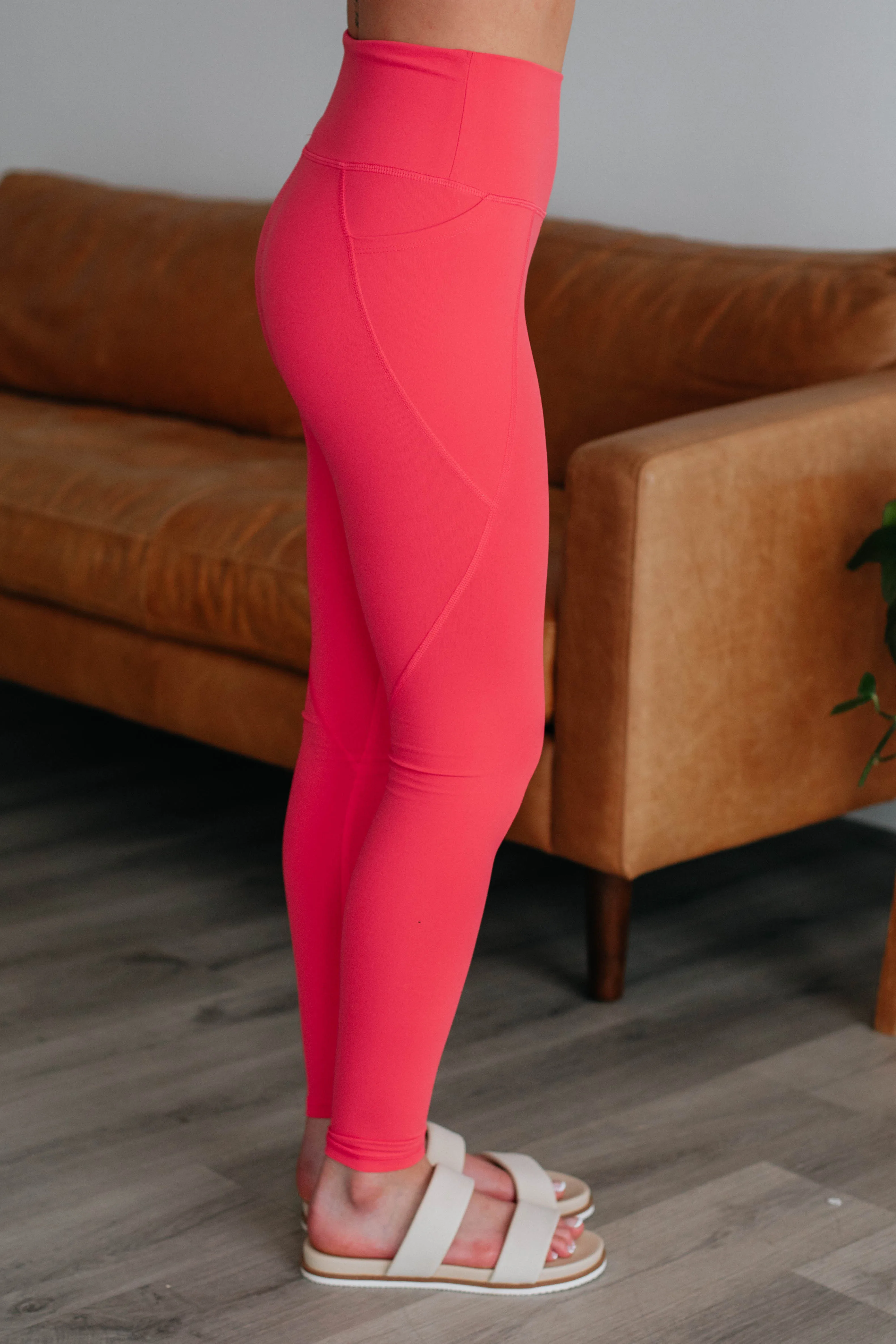 Zalen Active Leggings - Hibiscus sold by Wild Oak Boutique product image thumbnail 4