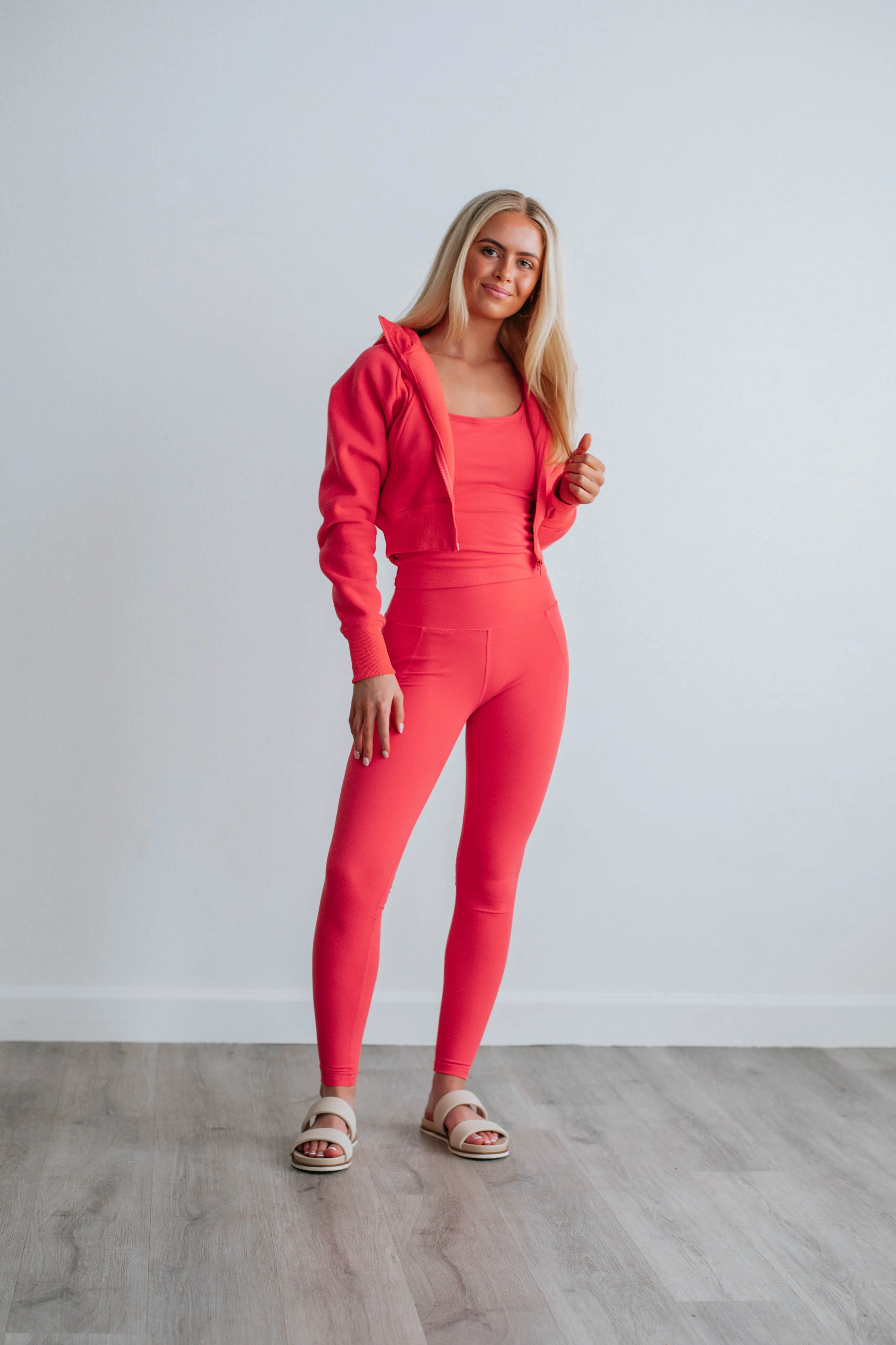 Zalen Active Leggings - Hibiscus sold by Wild Oak Boutique product image thumbnail 3