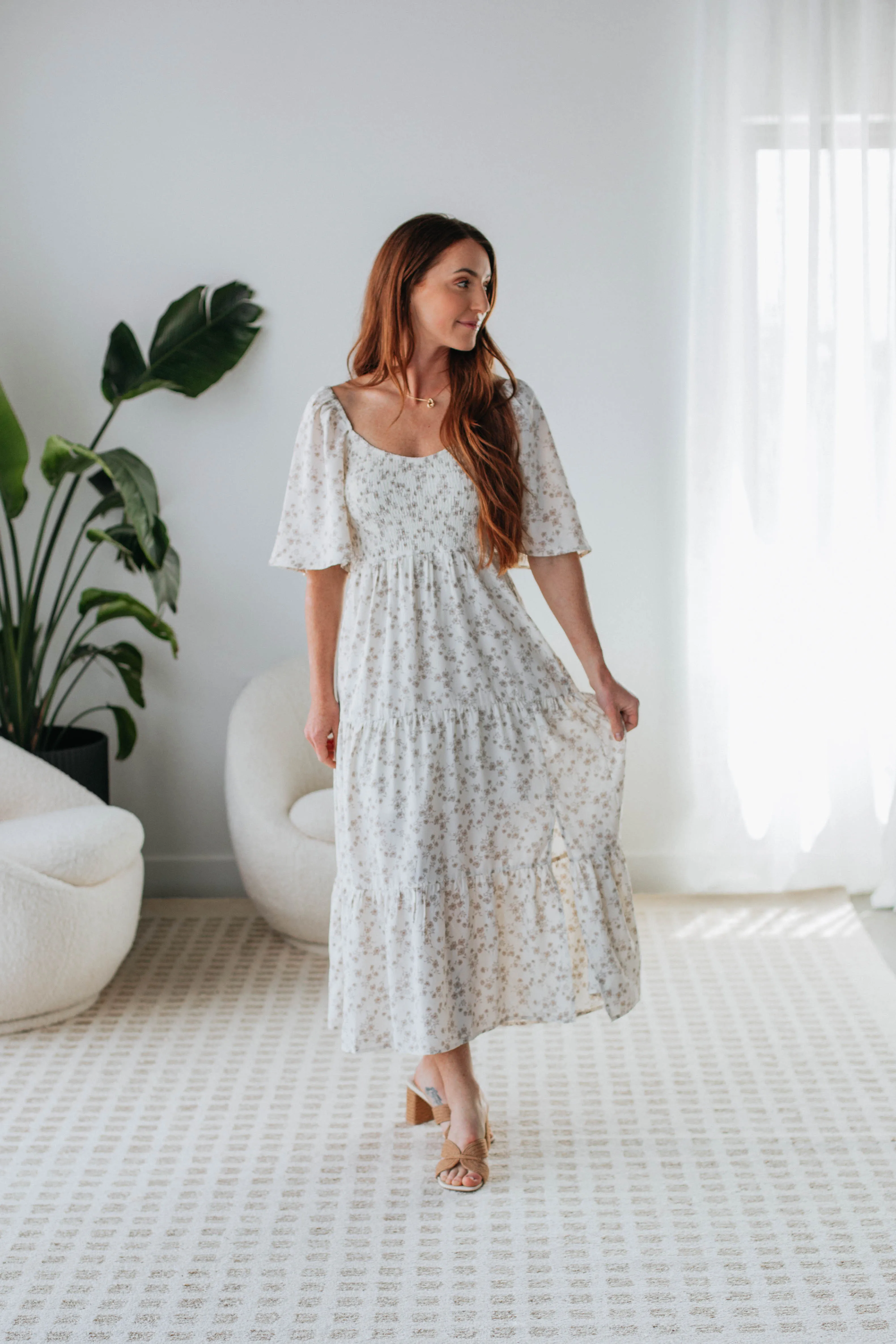 Josie Floral Midi Dress sold by Wild Oak Boutique product image thumbnail 2