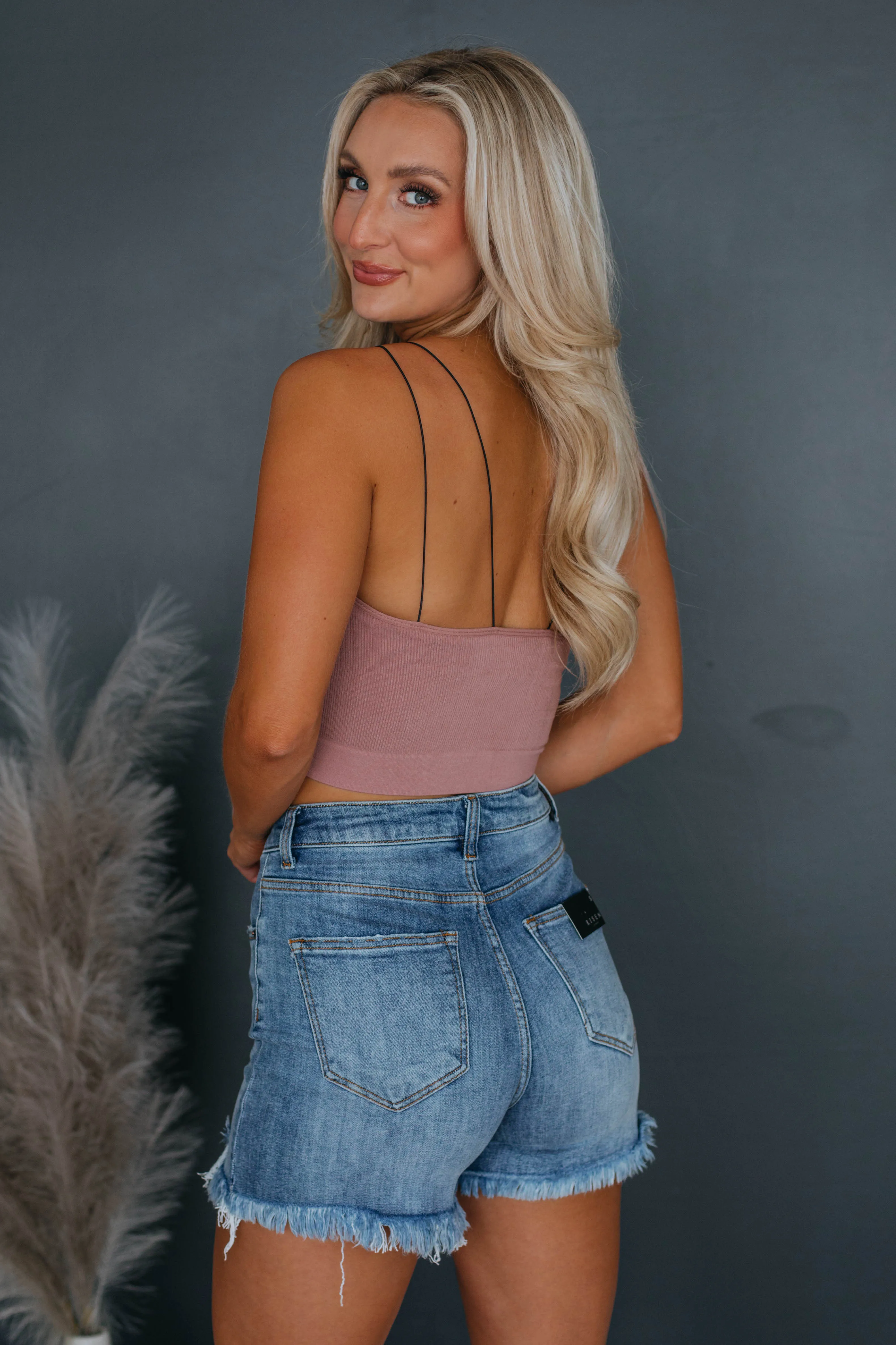 Alani Ribbed Brami - Mauve sold by Wild Oak Boutique product image thumbnail 2