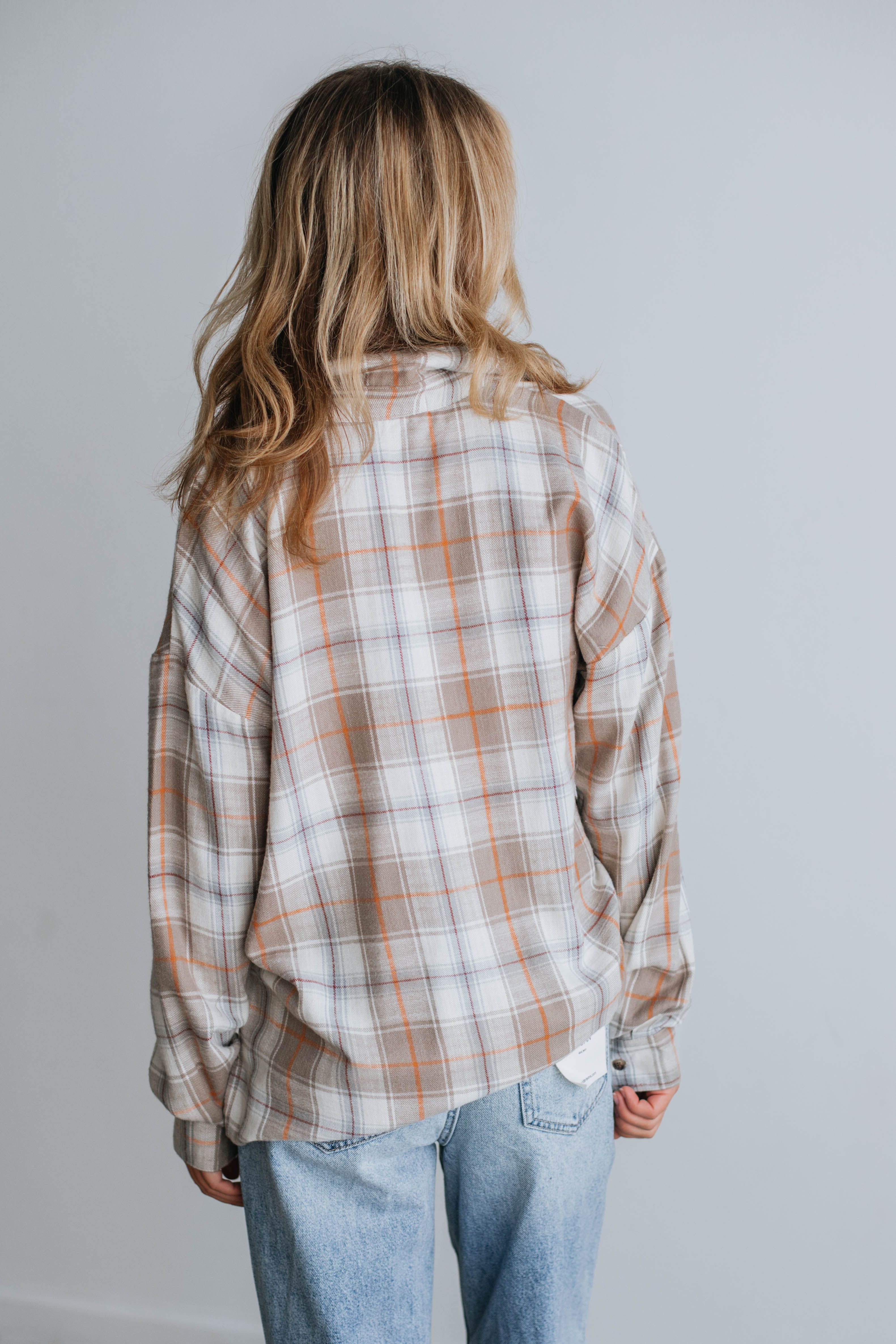 Merrick Flannel - Taupe Mix sold by Wild Oak Boutique product image thumbnail 5