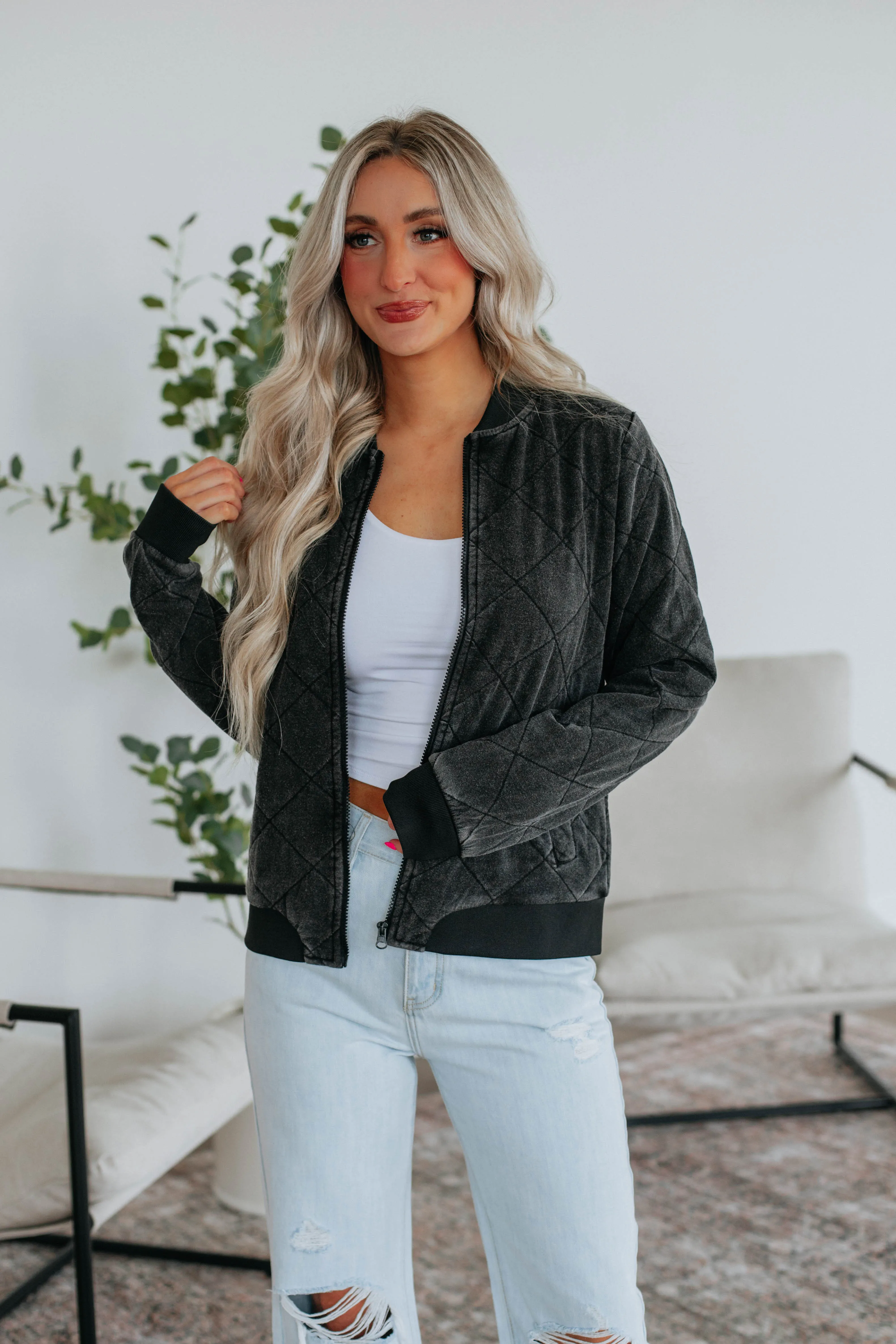 Patten Quilted Jacket - Vintage Black | Parallel