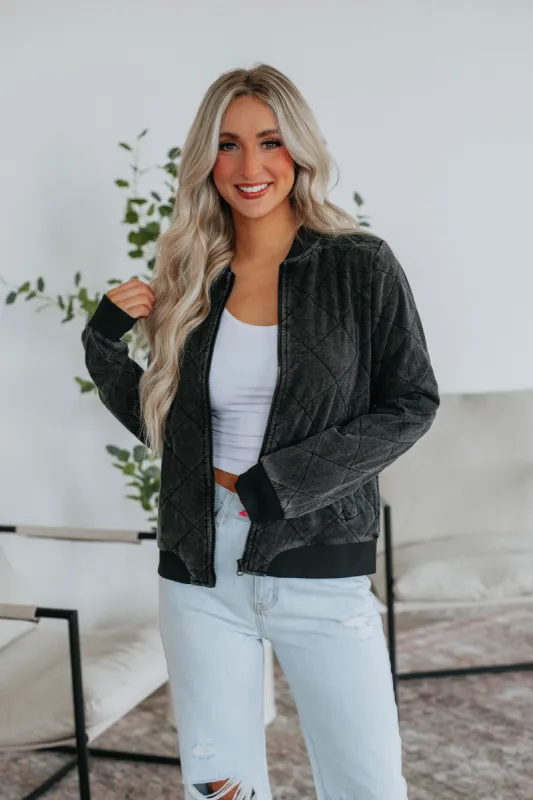 Patten Quilted Jacket - Vintage Black sold by Wild Oak Boutique