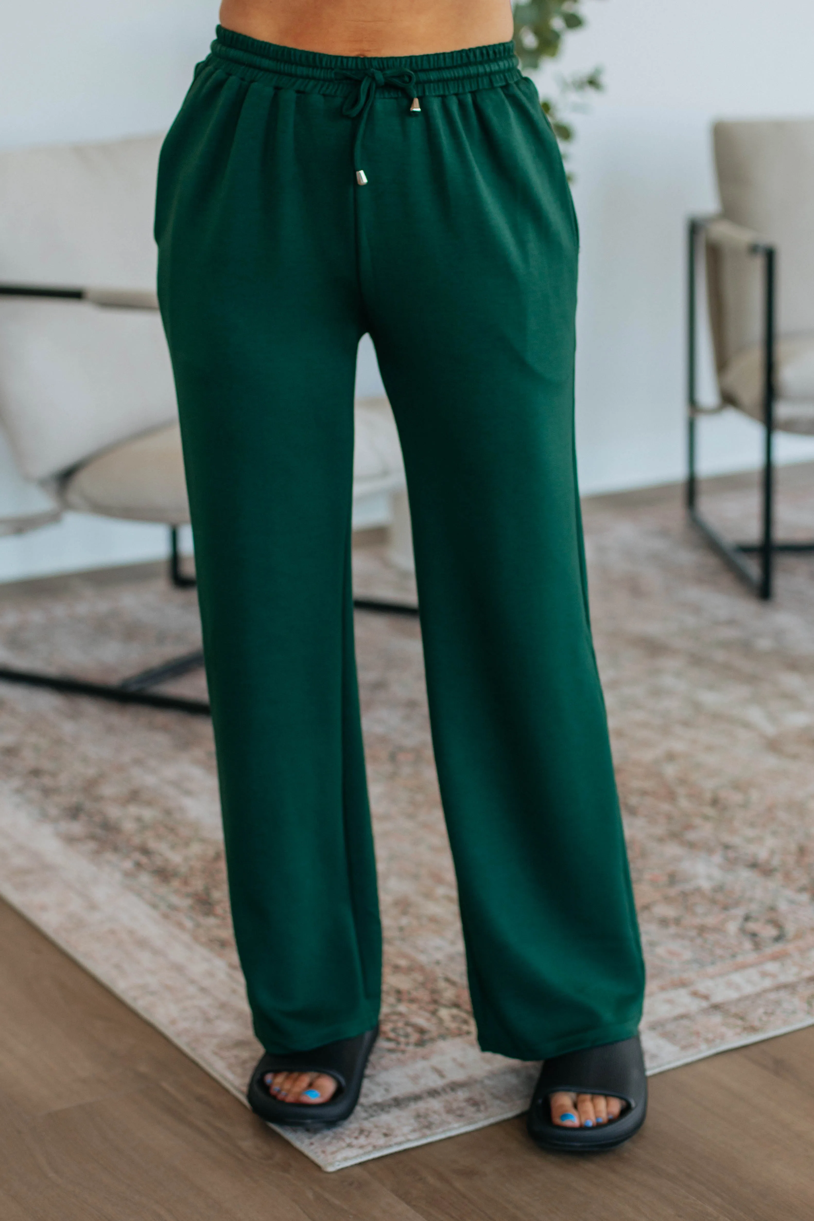 Leave Me To Lounge Pants - Hunter Green sold by Wild Oak Boutique product image thumbnail 5