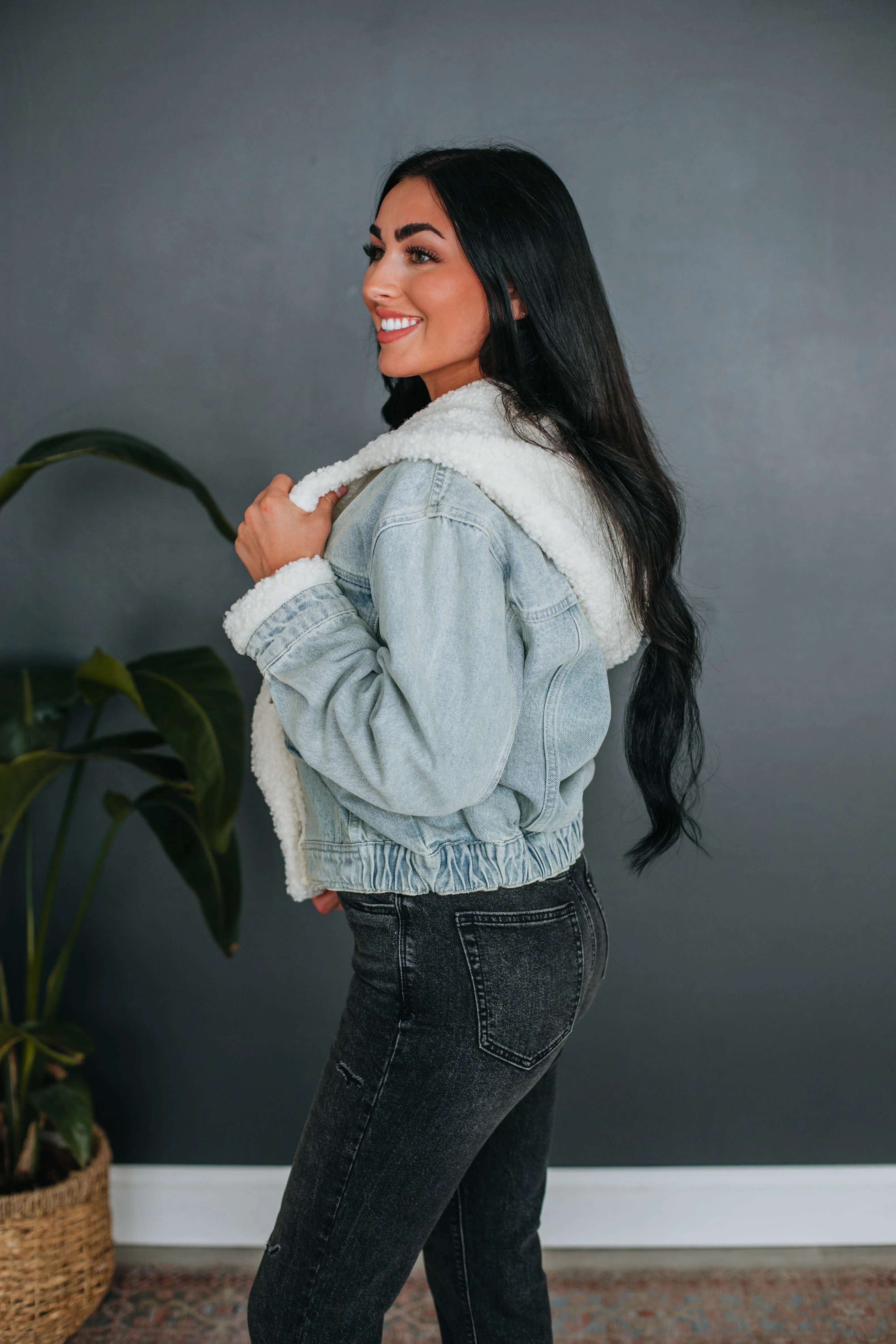 Becca Denim Jacket - Light Wash sold by Wild Oak Boutique product image thumbnail 3