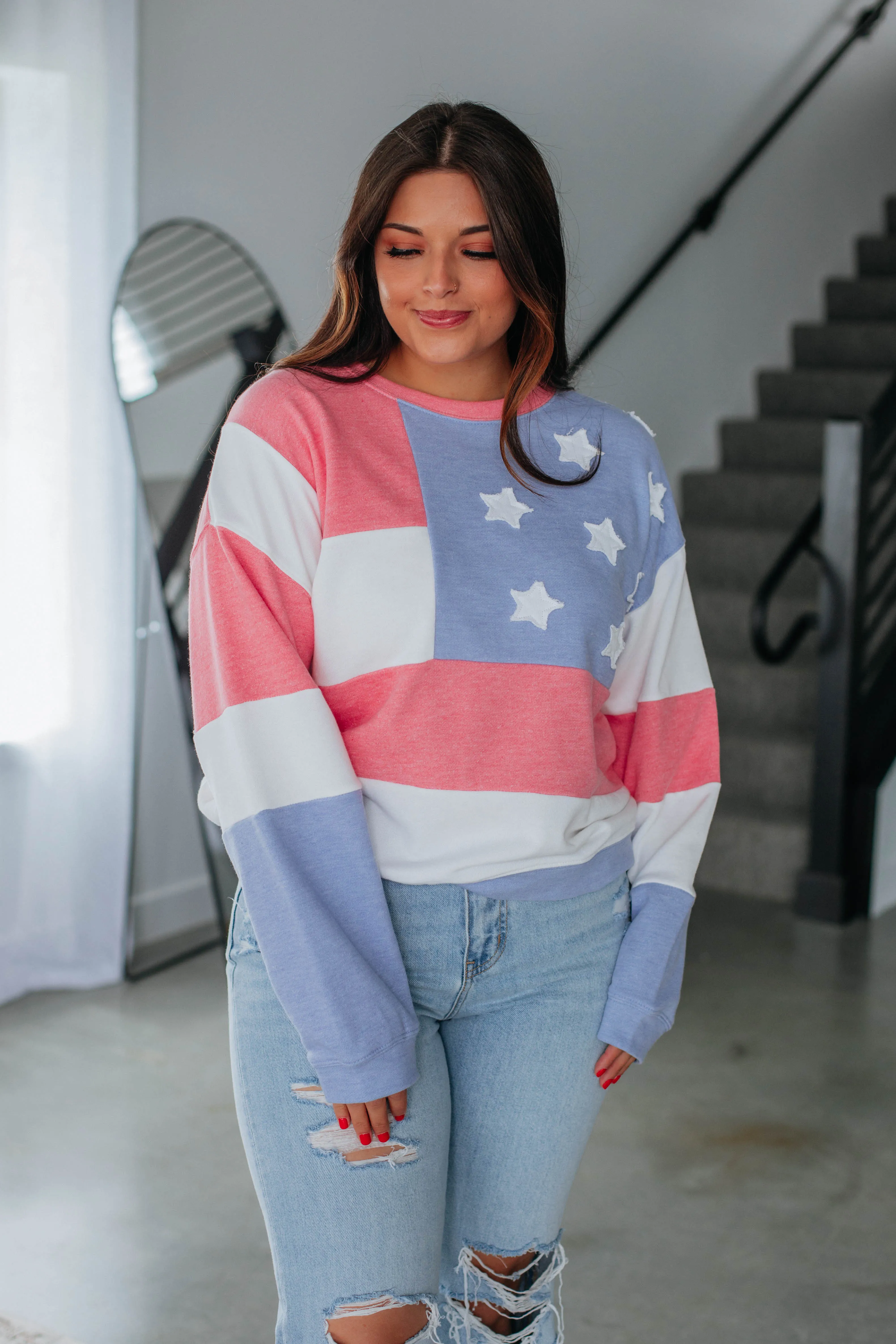 Feels Like Freedom Sweatshirt sold by Wild Oak Boutique product image thumbnail 3