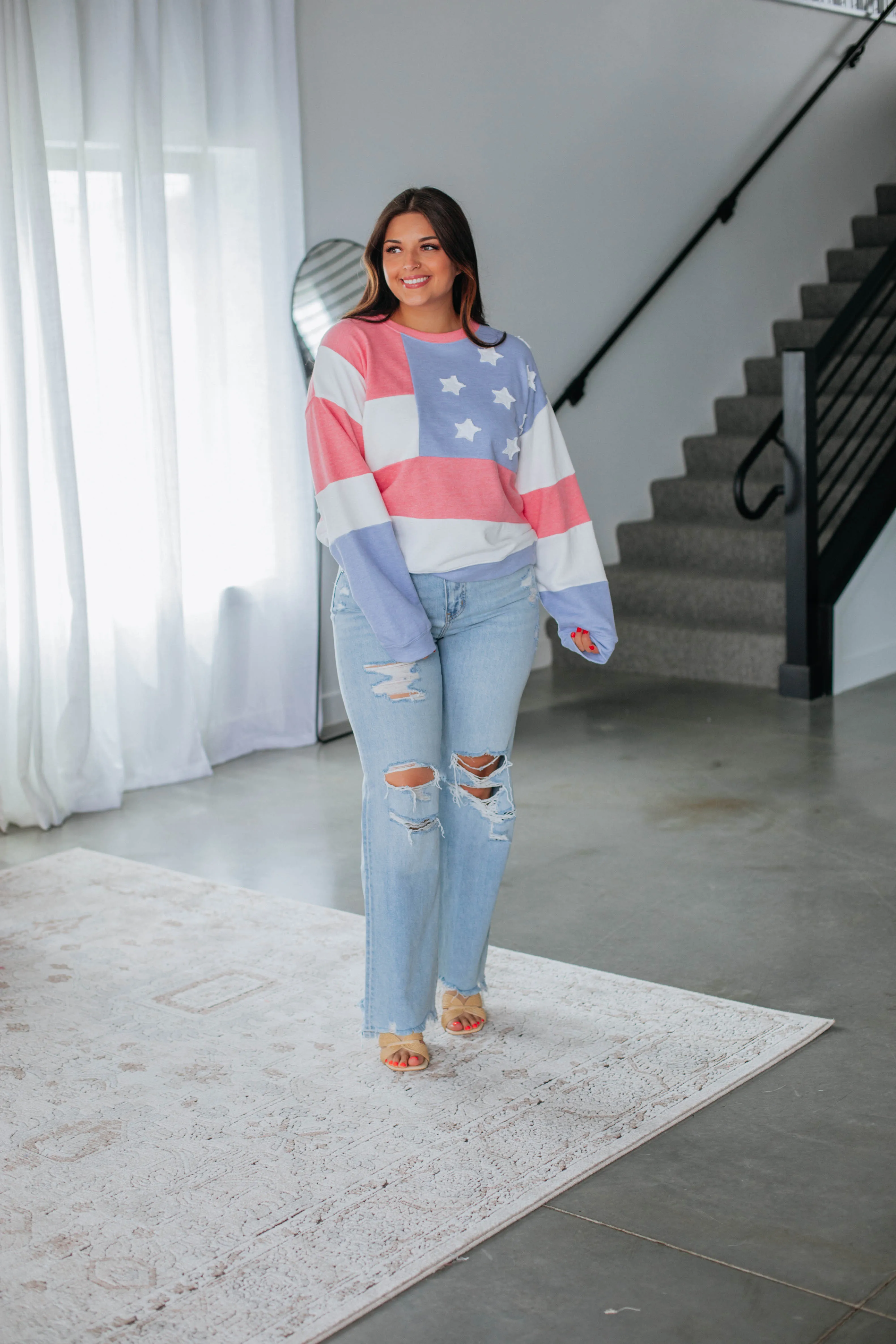 Feels Like Freedom Sweatshirt sold by Wild Oak Boutique product image thumbnail 4