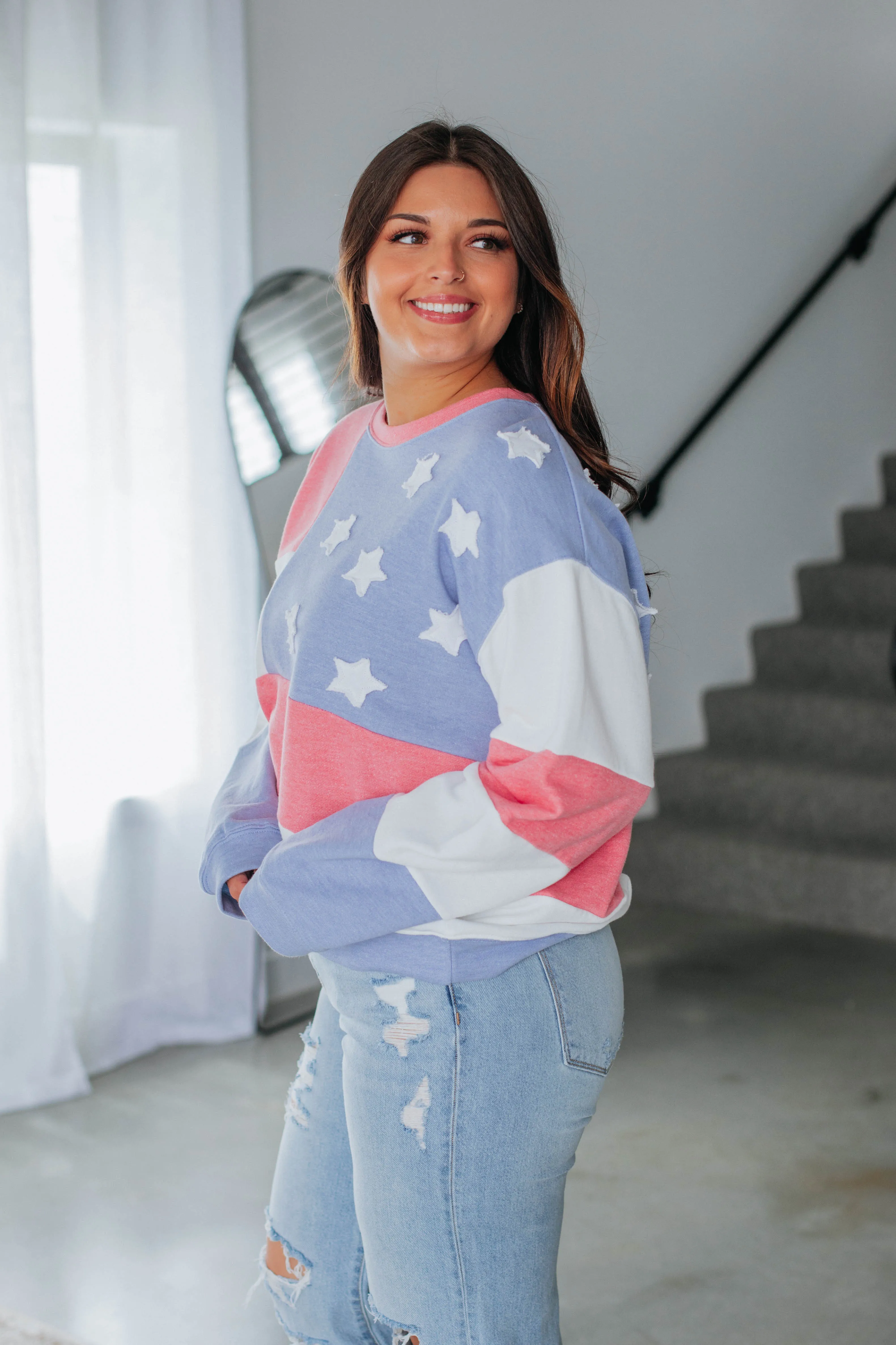 Feels Like Freedom Sweatshirt sold by Wild Oak Boutique product image thumbnail 5