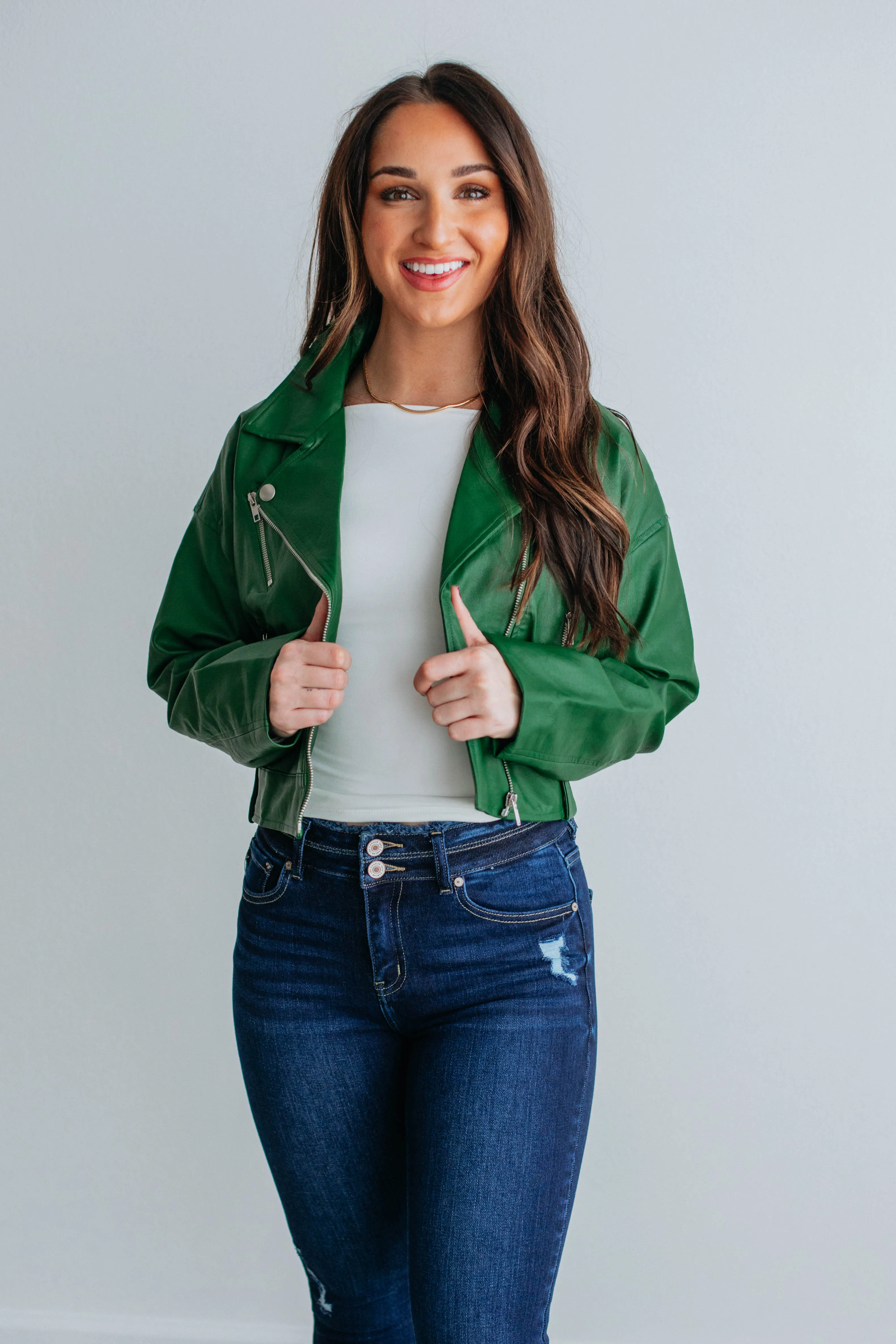 Bowden Leather Moto Jacket sold by Wild Oak Boutique product image thumbnail 5