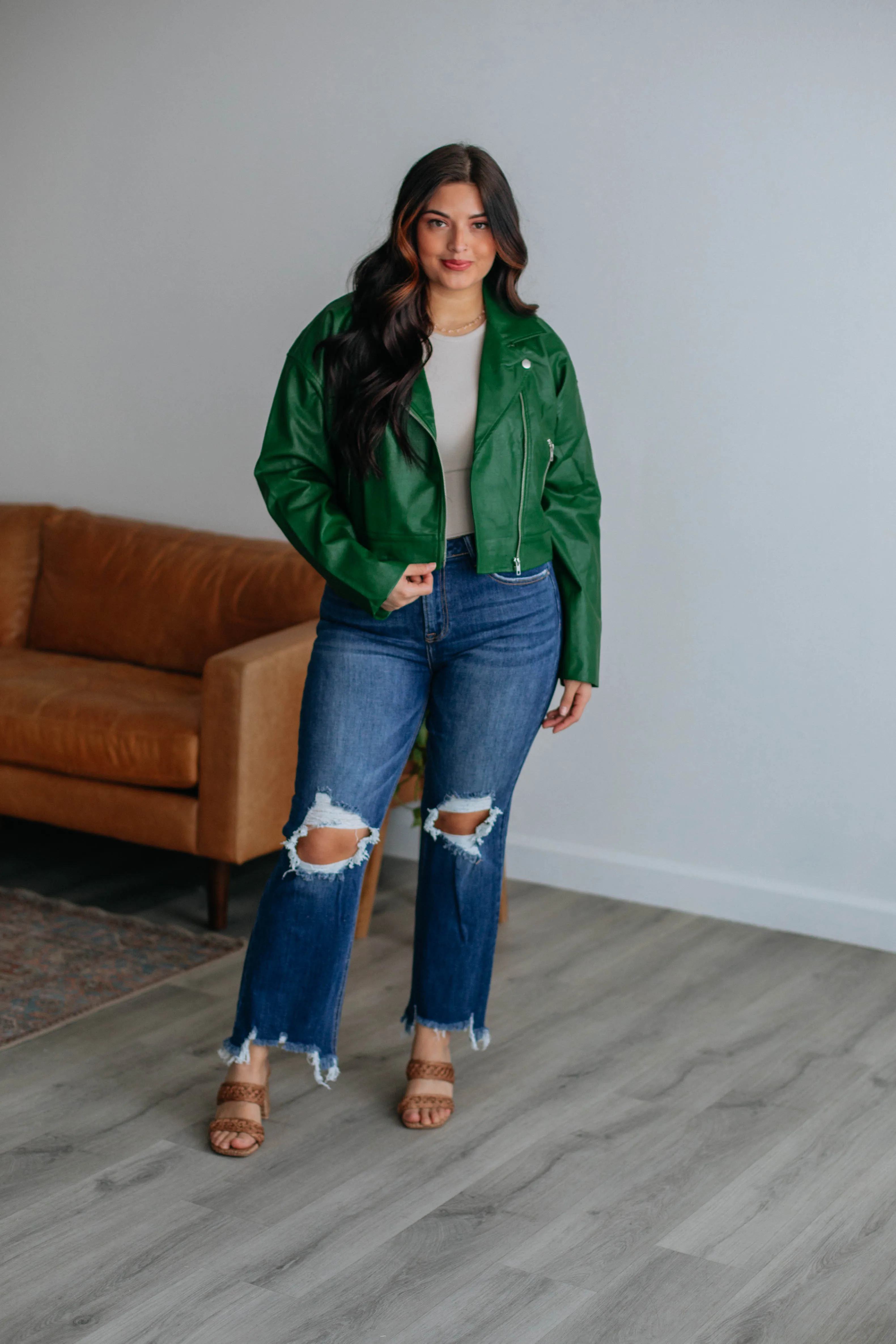 Bowden Leather Moto Jacket sold by Wild Oak Boutique product image thumbnail 3