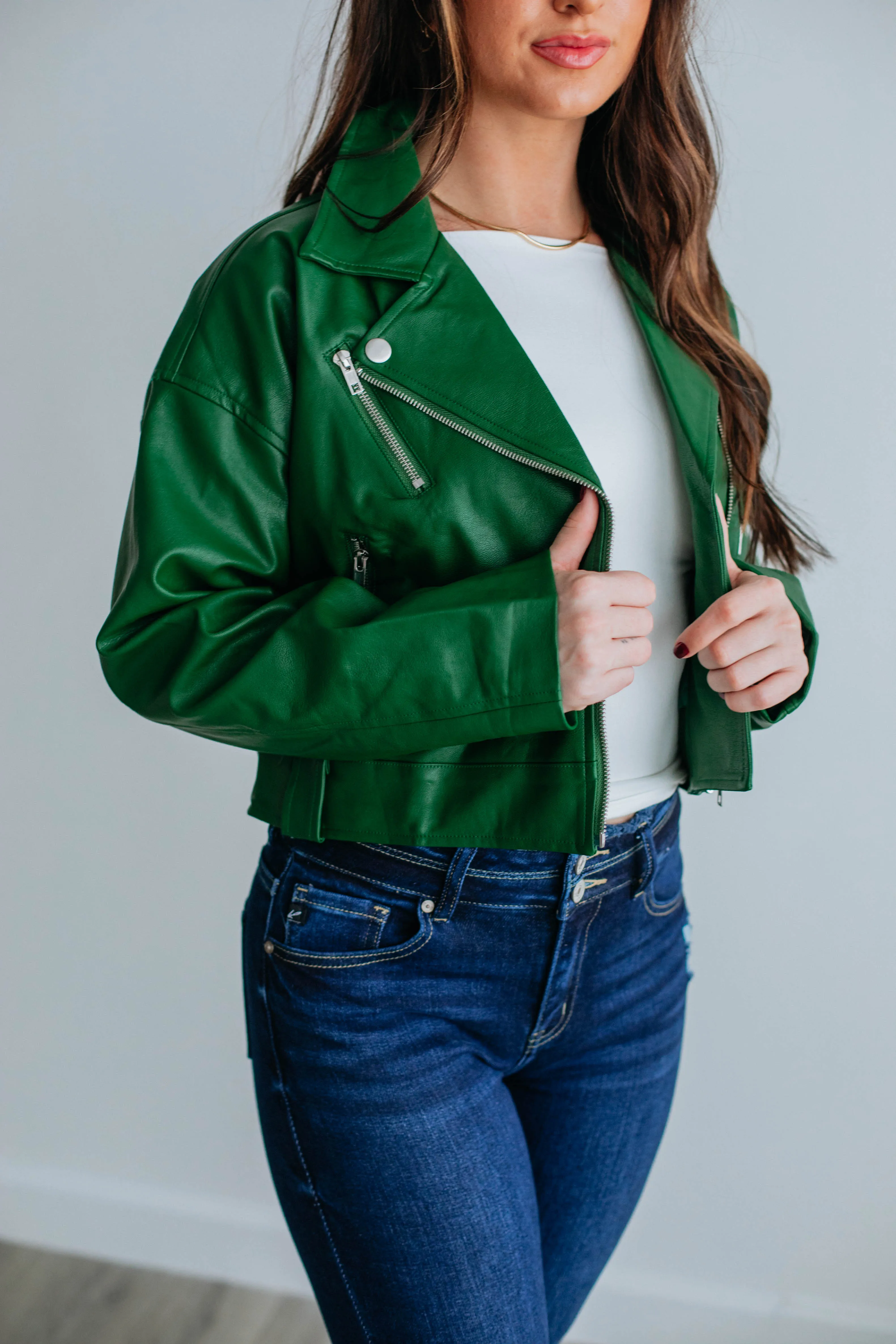 Bowden Leather Moto Jacket sold by Wild Oak Boutique product image thumbnail 2