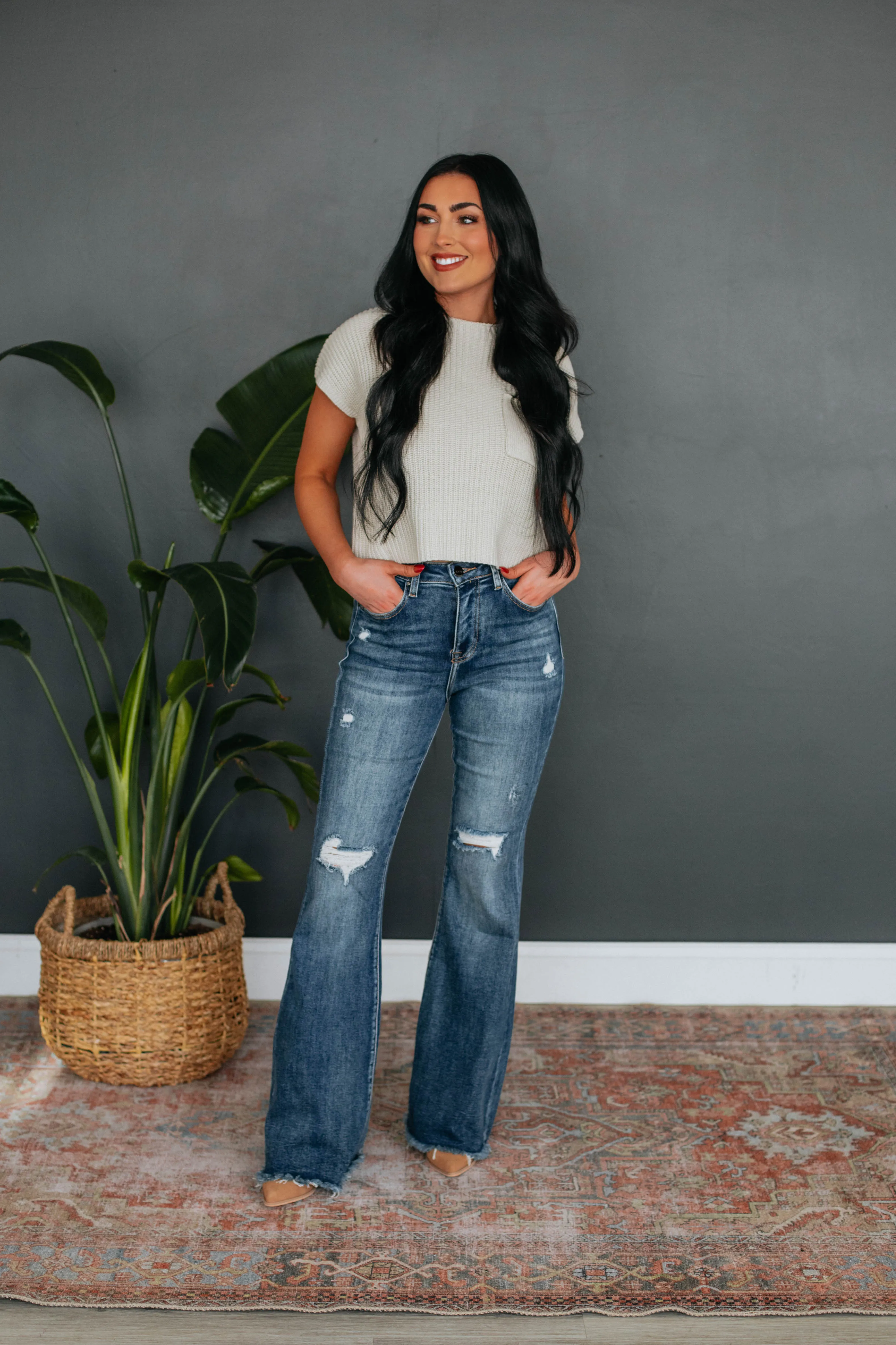 Artis Knit Top - Stone sold by Wild Oak Boutique product image thumbnail 3