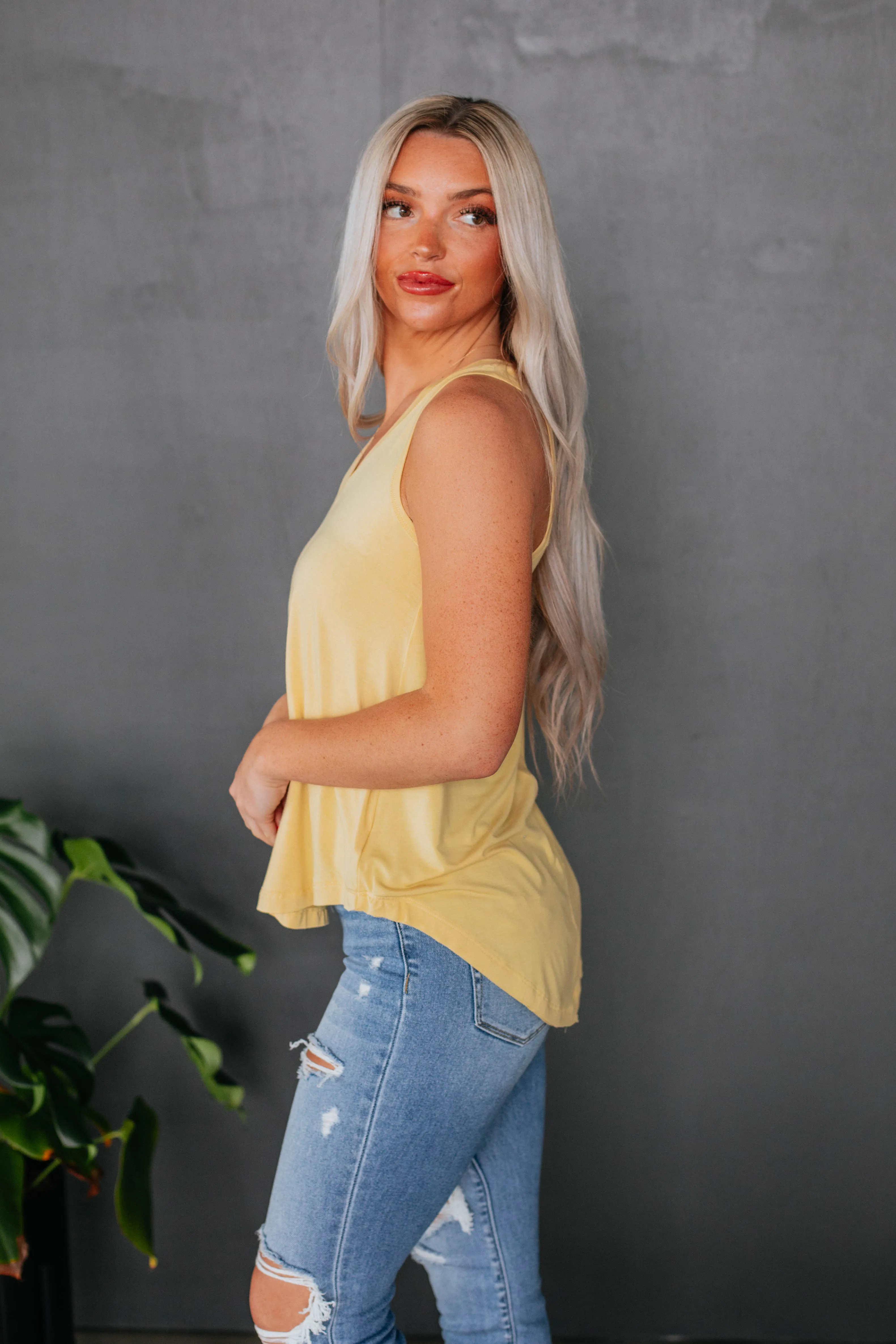 Teyana Tank - Daffodil sold by Wild Oak Boutique product image thumbnail 2