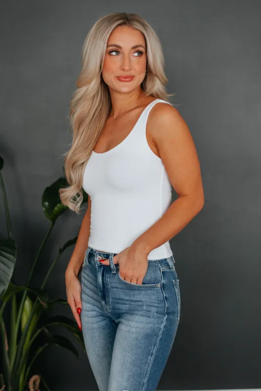 Delta Basic Tank - Ivory sold by Wild Oak Boutique
