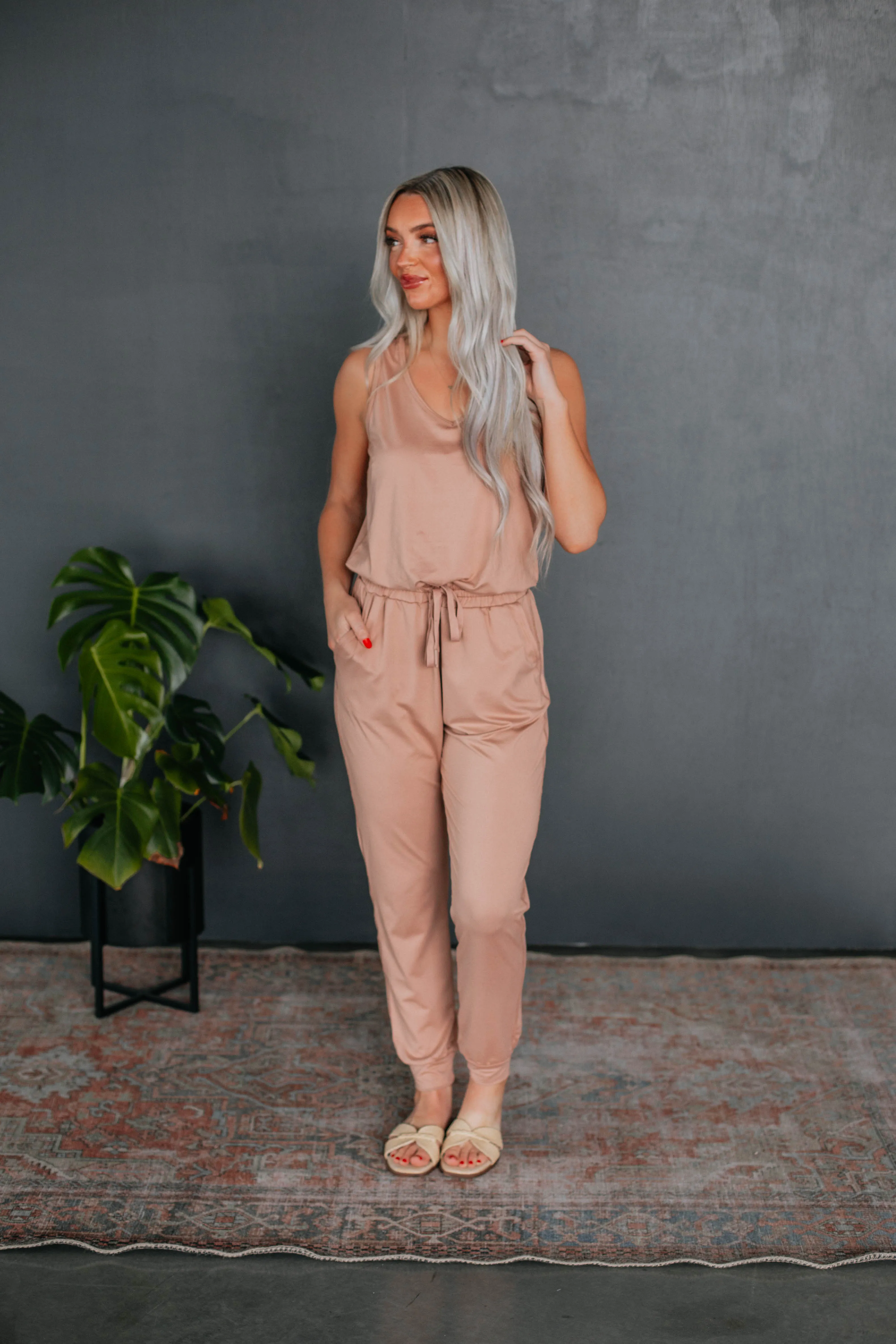 Stellie Jumpsuit - Clay sold by Wild Oak Boutique product image thumbnail 5