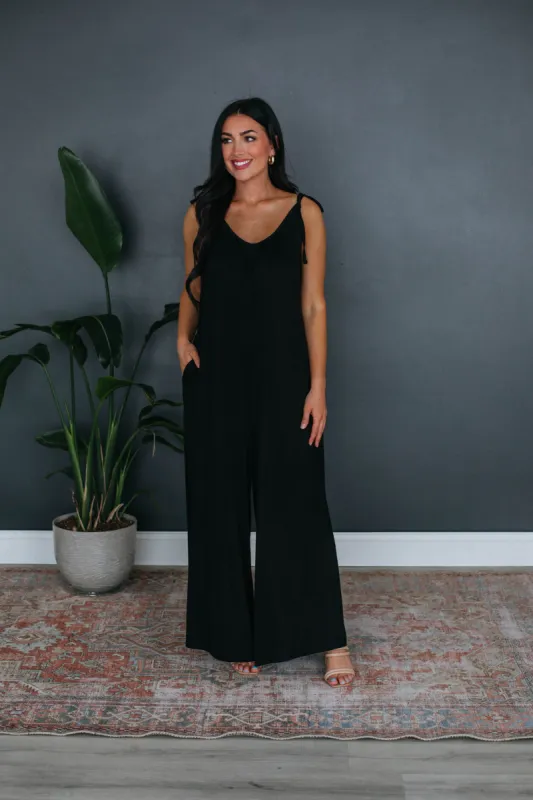 Chandler Jumpsuit - Black sold by Wild Oak Boutique