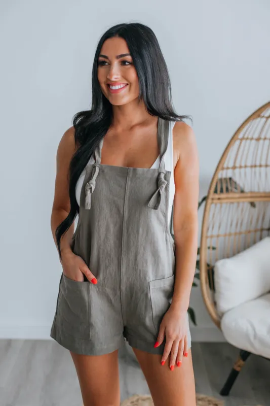 Hampton Romper - Moss sold by Wild Oak Boutique