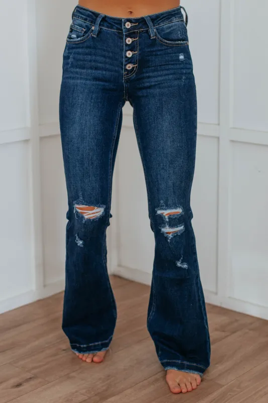 Judith KanCan Jeans - Dark Wash sold by Wild Oak Boutique
