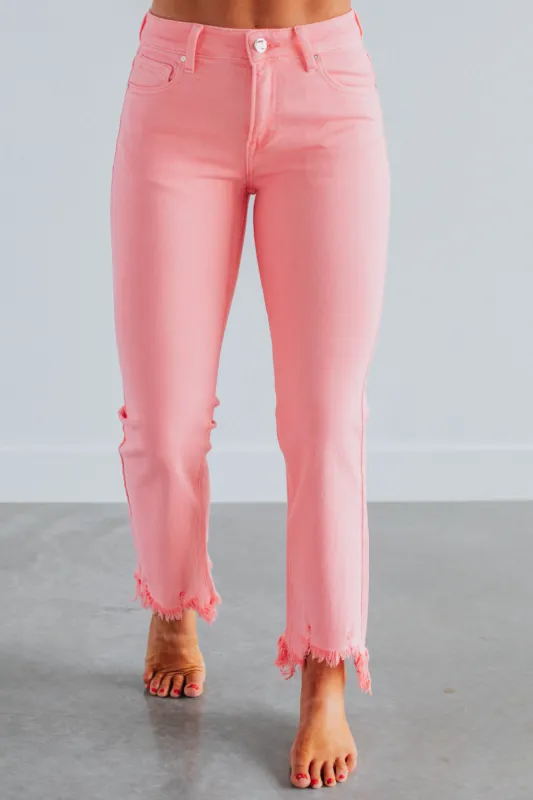 Neona Risen Jeans - Flamingo sold by Wild Oak Boutique