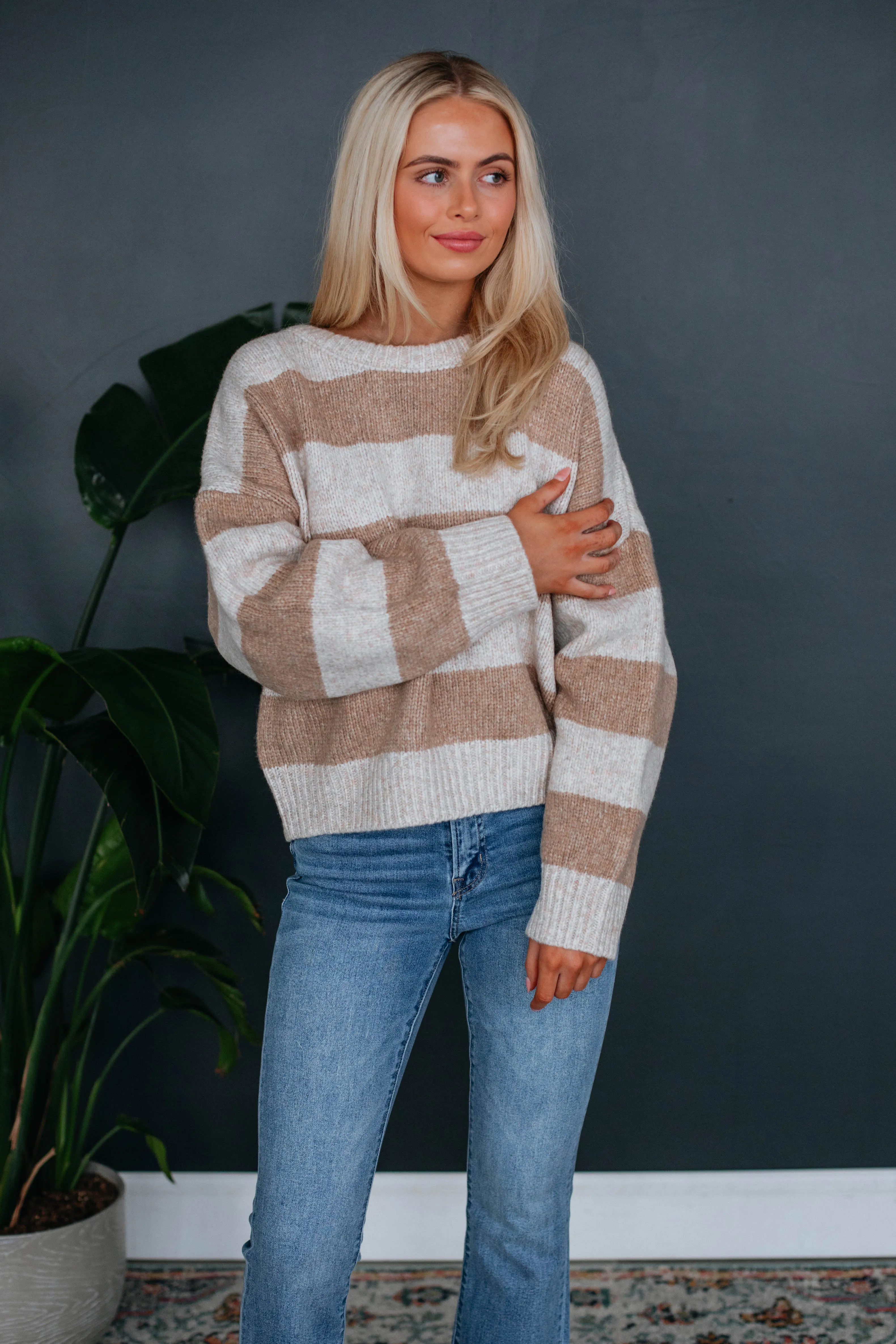 Romee Striped Sweater sold by Wild Oak Boutique product image thumbnail 3