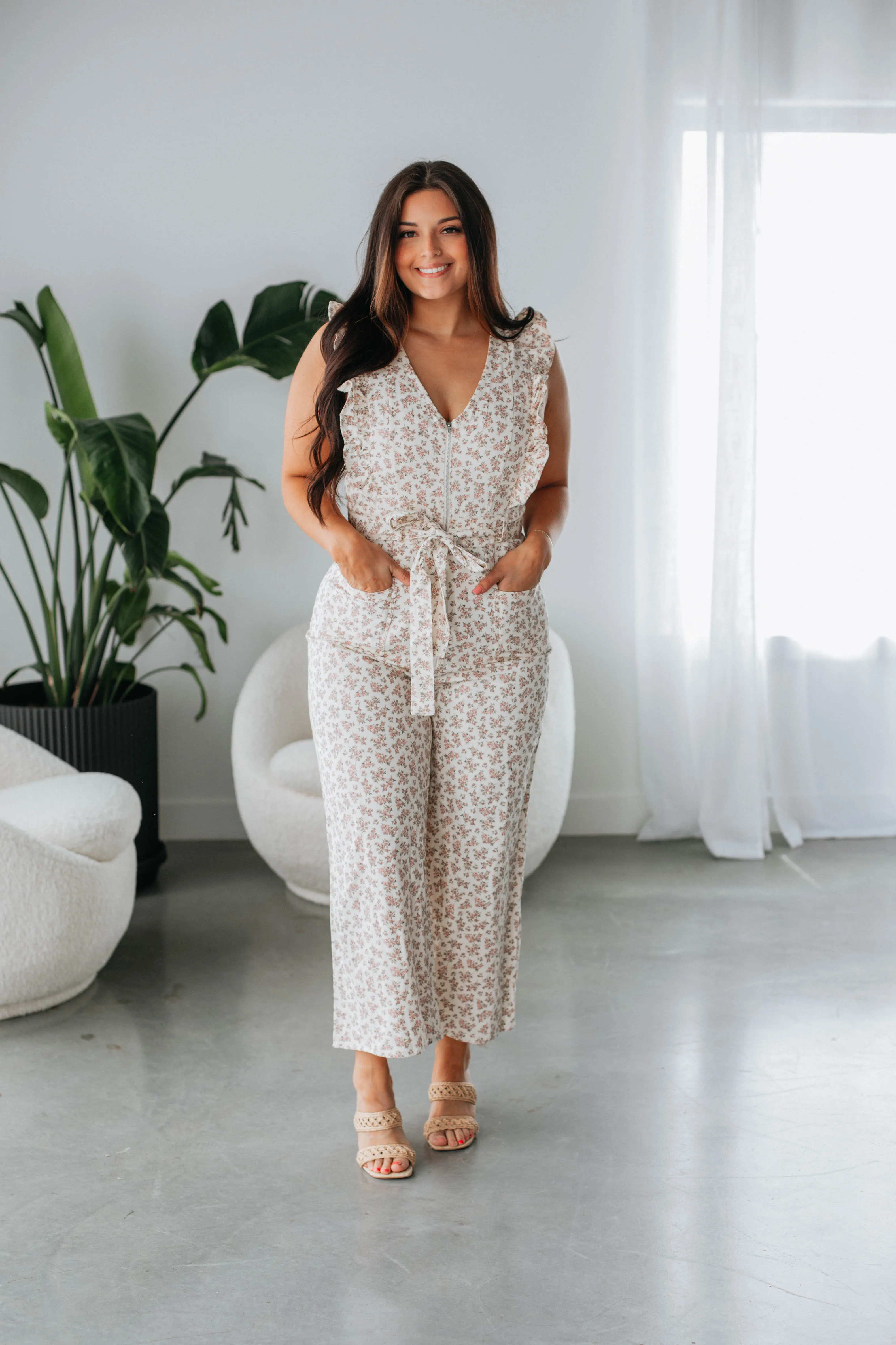 Juliana Floral Jumpsuit sold by Wild Oak Boutique product image thumbnail 3