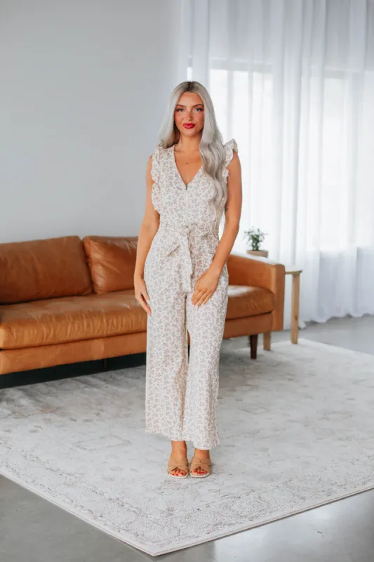 Juliana Floral Jumpsuit sold by Wild Oak Boutique